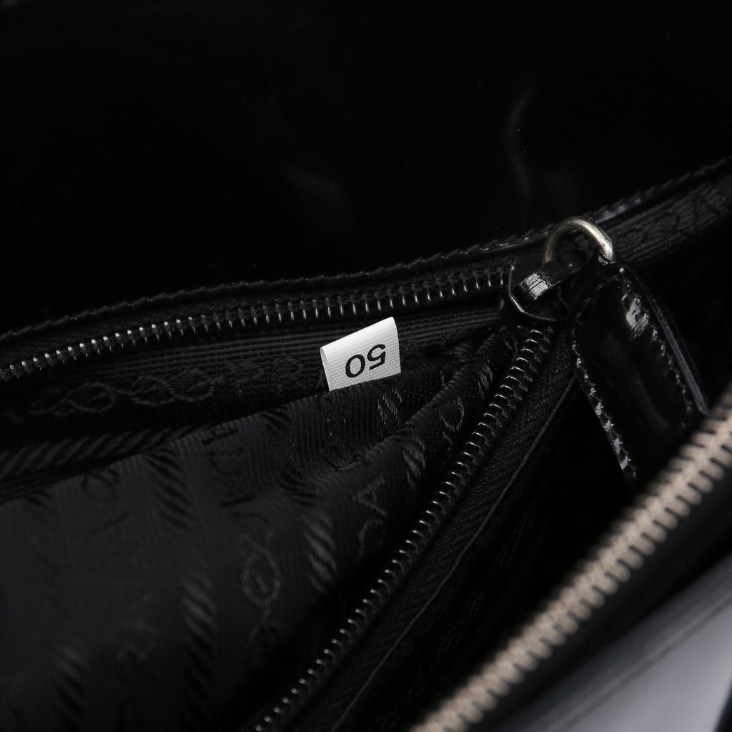 1995 Black Spazzolato Tote Bag