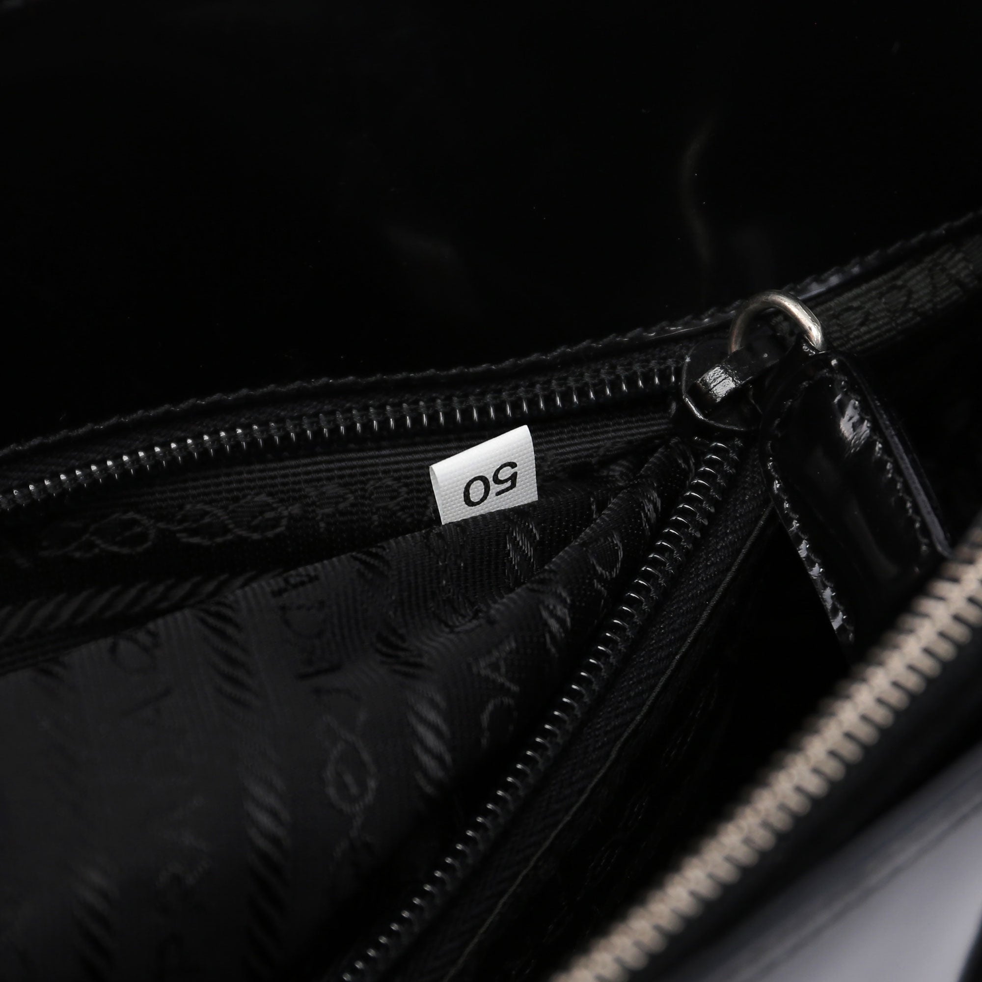 1995 Black Spazzolato Tote Bag