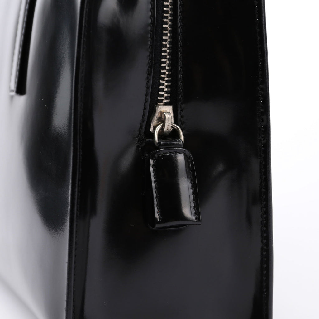 1995 Black Spazzolato Tote Bag