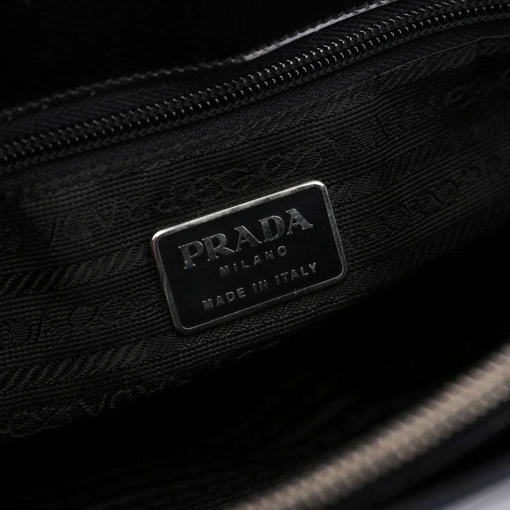 1995 Black Spazzolato Tote Bag