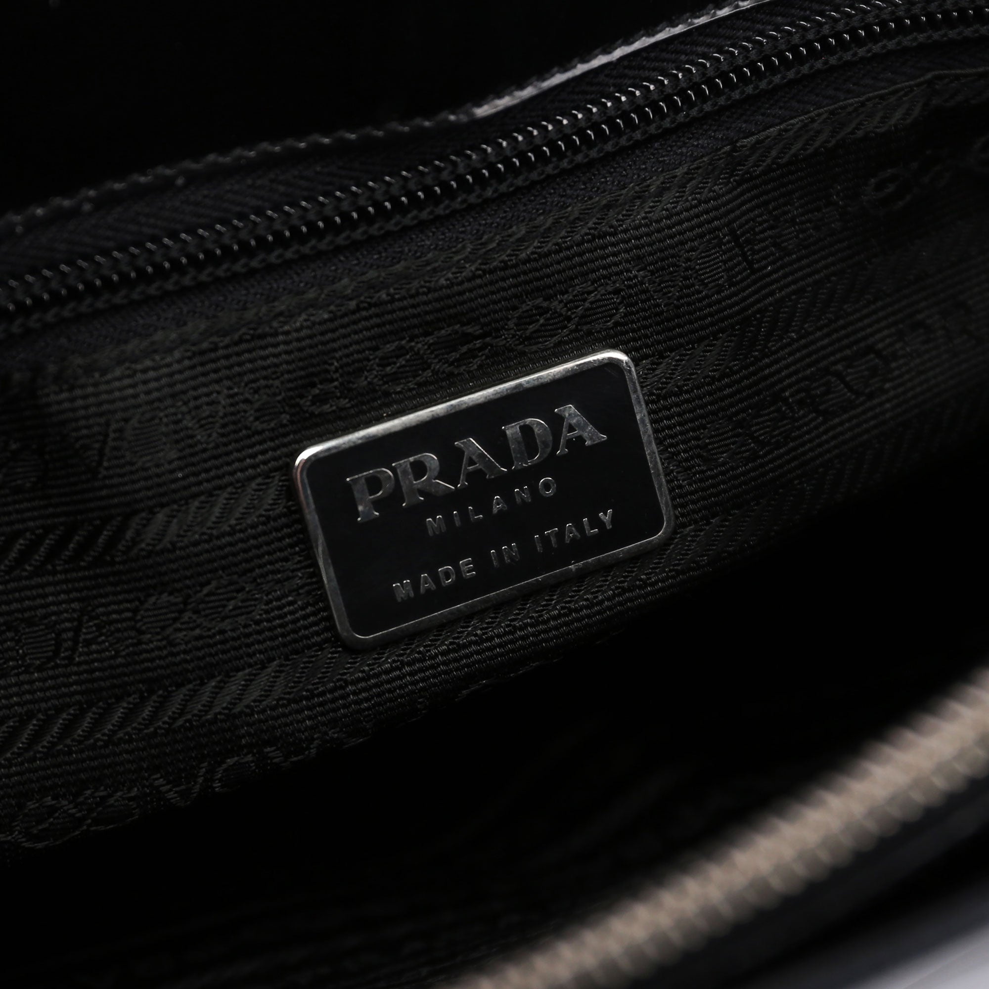 1995 Black Spazzolato Tote Bag