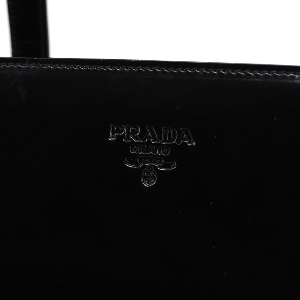 1995 Black Spazzolato Tote Bag