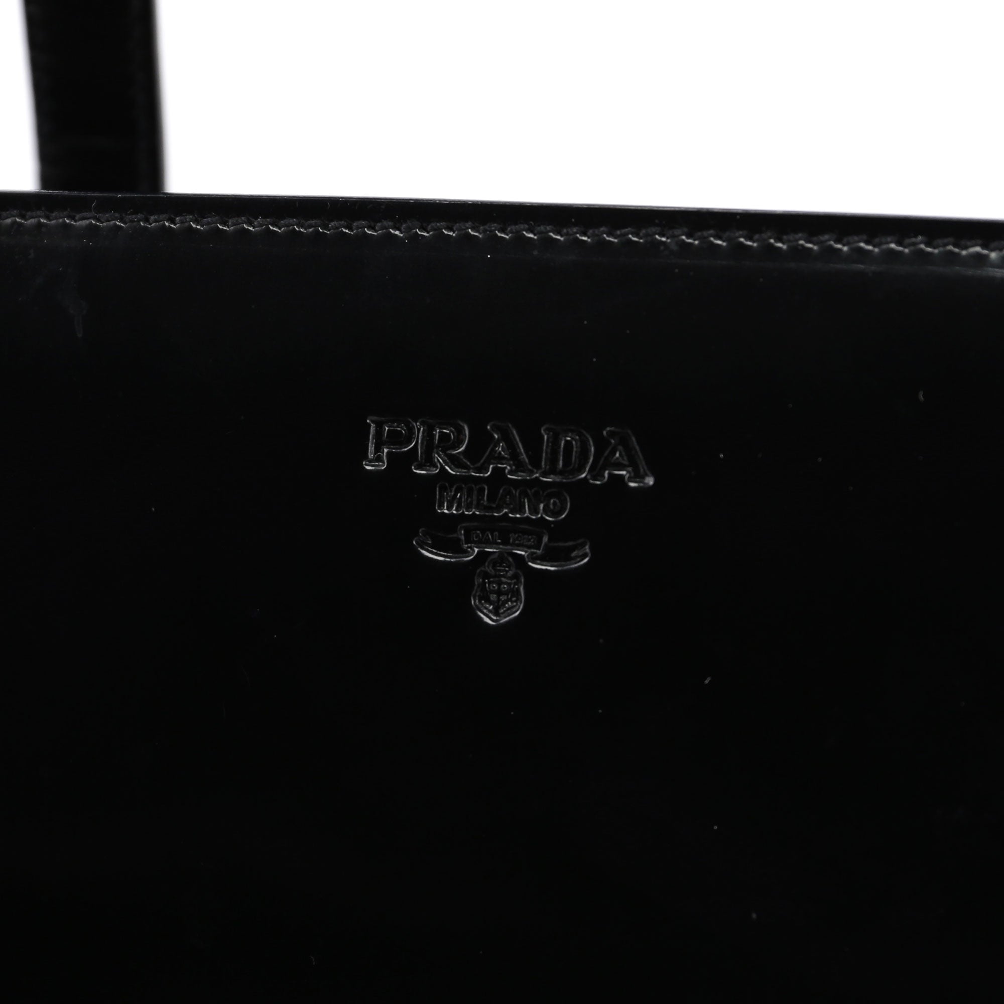 1995 Black Spazzolato Tote Bag