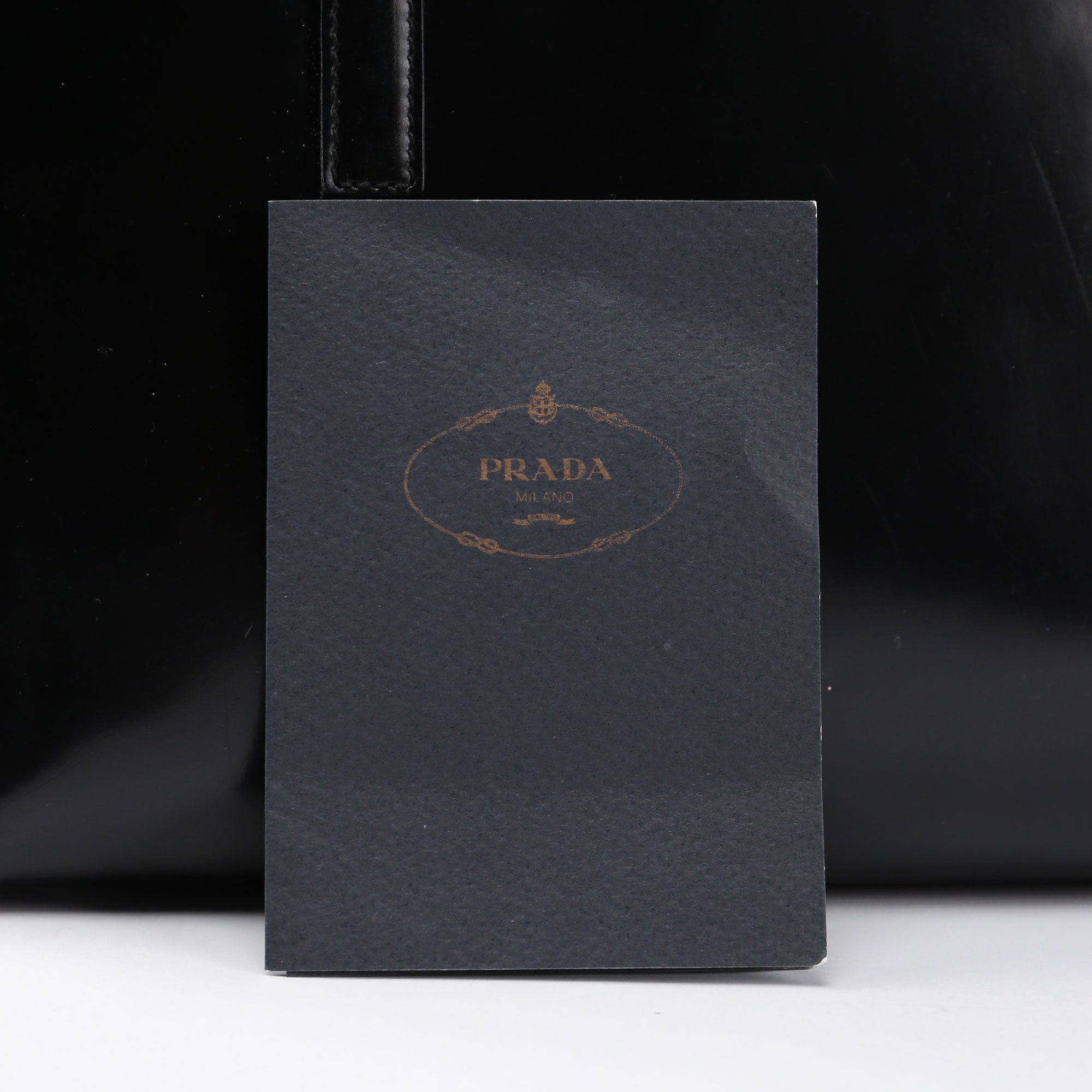 1995 Black Spazzolato Tote Bag