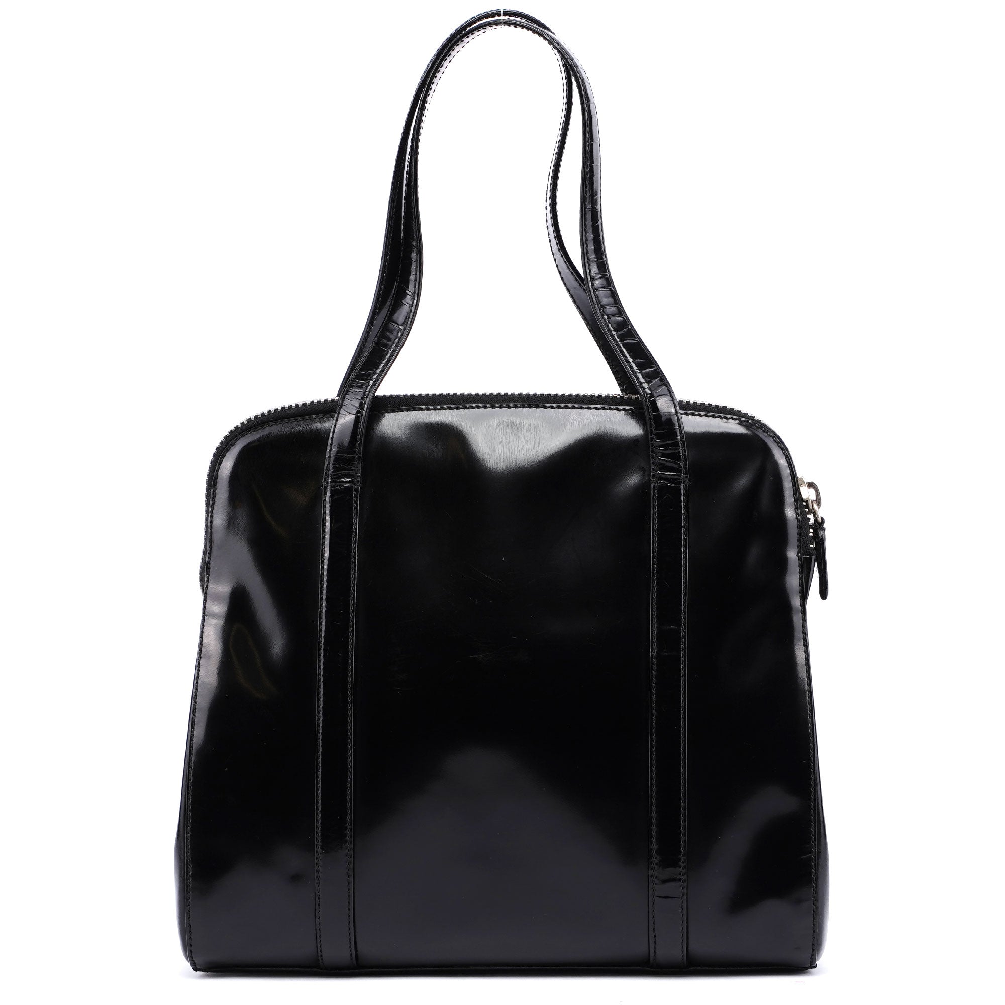1995 Black Spazzolato Tote Bag