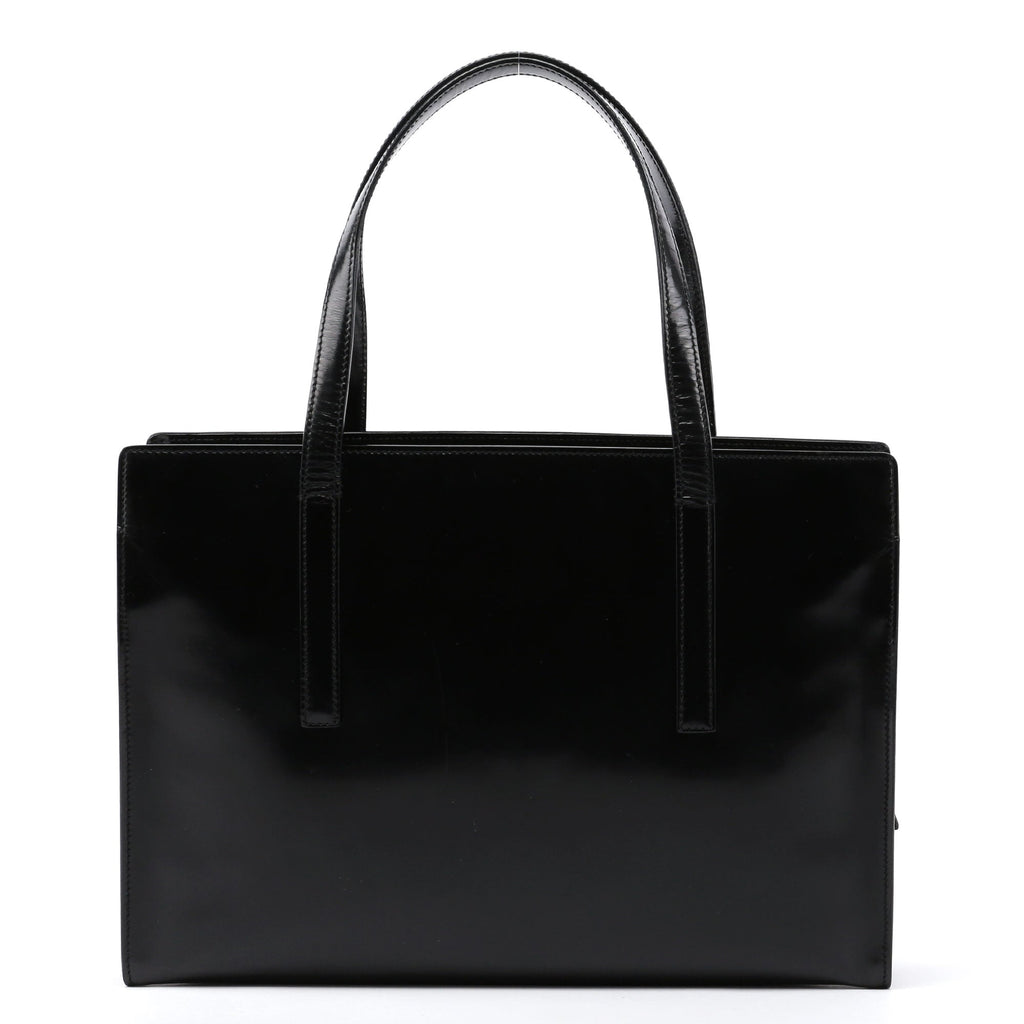 1995 Black Spazzolato Tote Bag