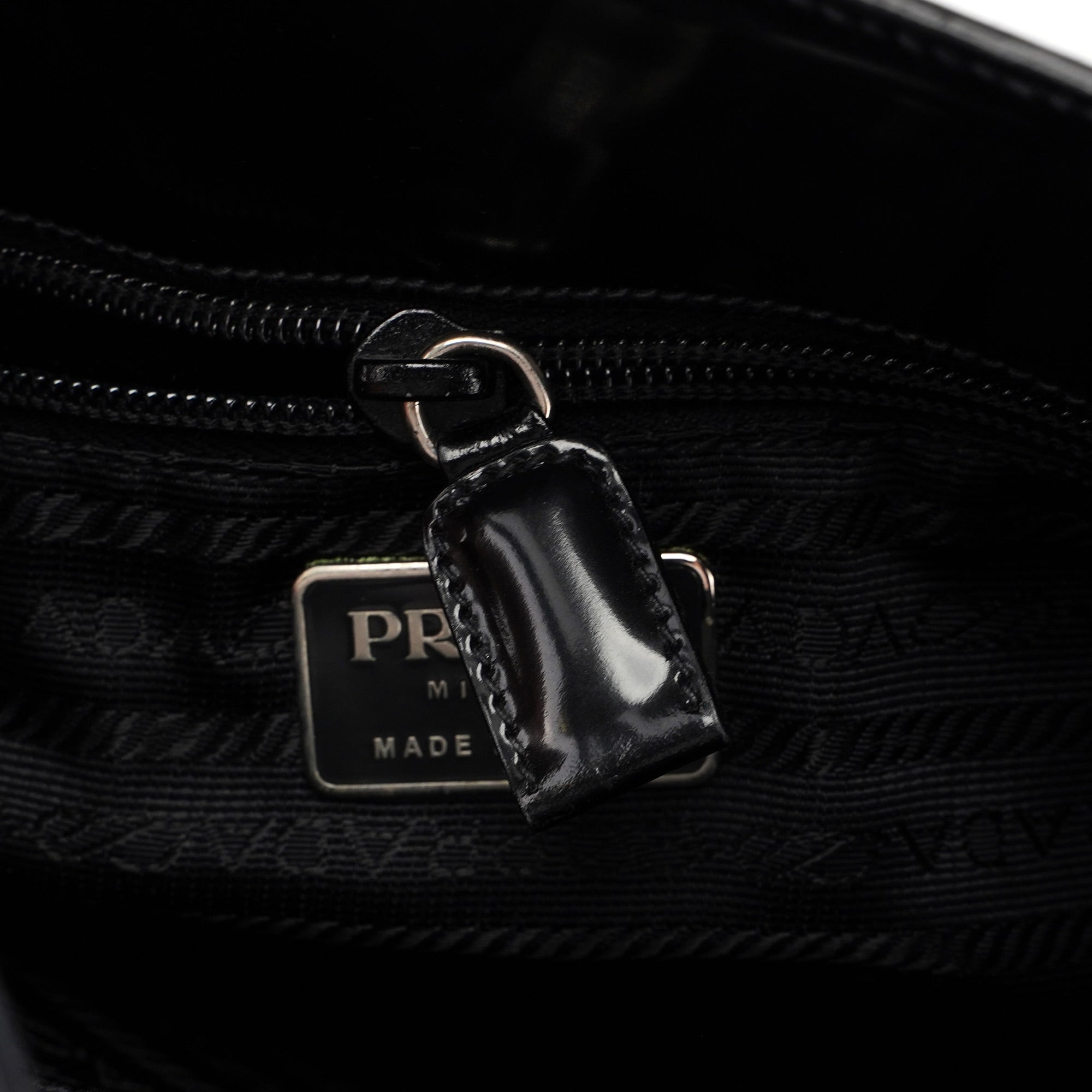 1995 Black Spazzolato Tote Bag