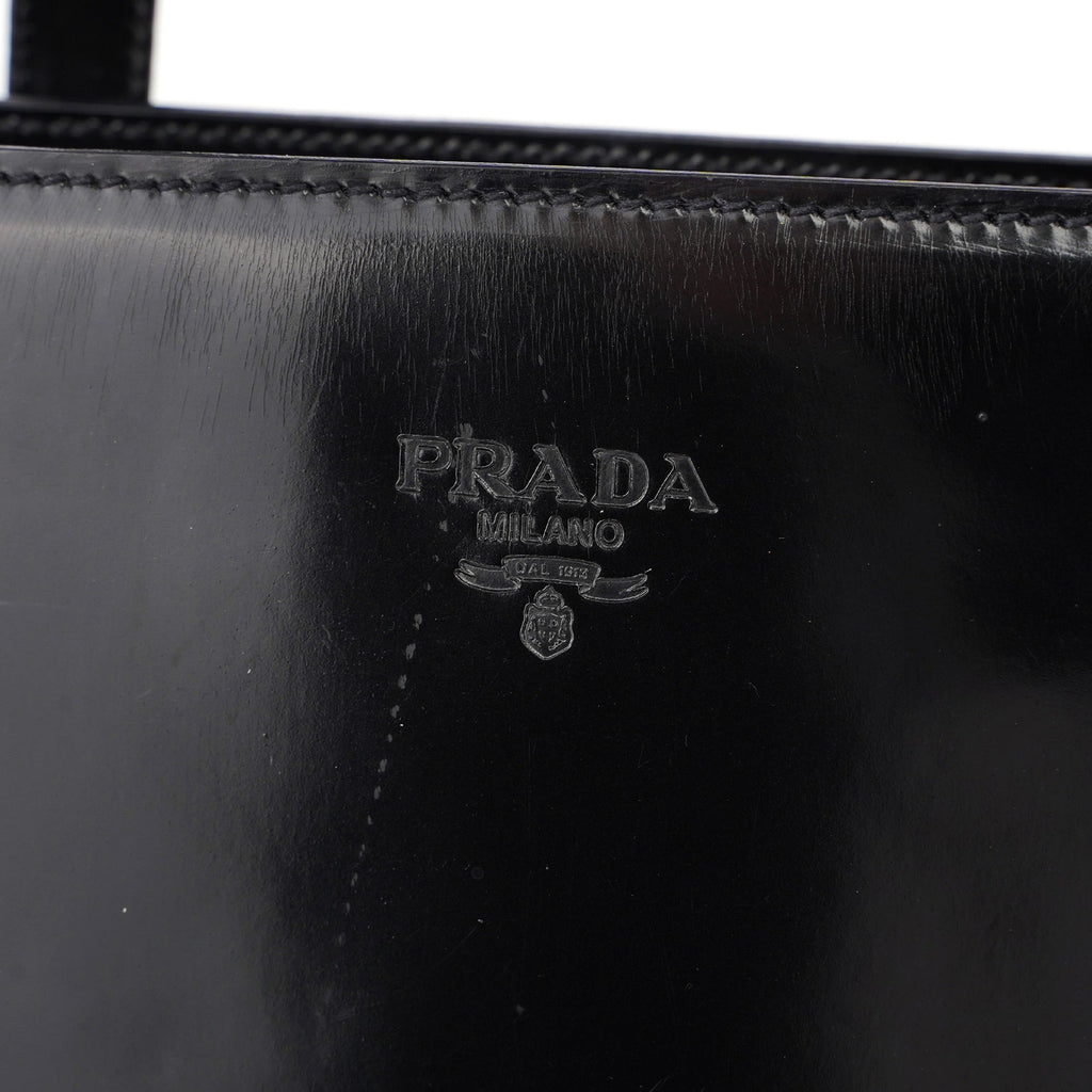 1995 Black Spazzolato Tote Bag