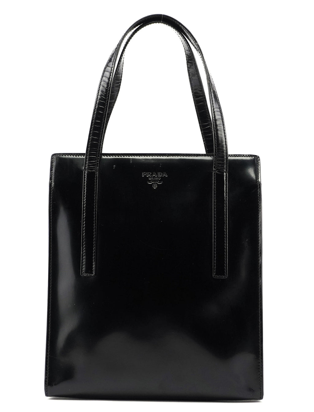 1995 Black Spazzolato Tote Bag