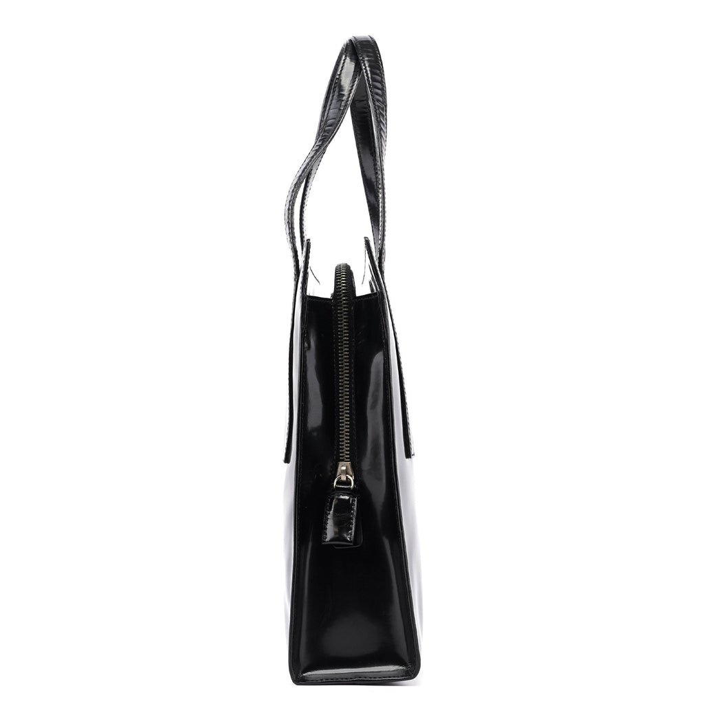 1995 Black Spazzolato Tote Bag
