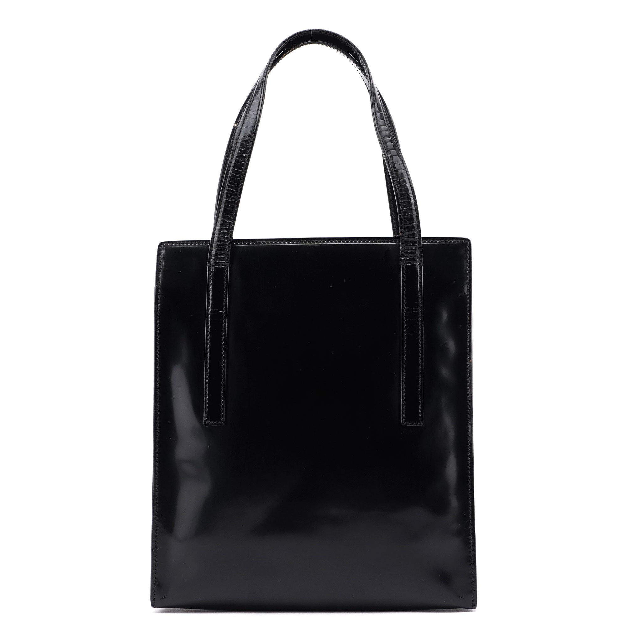 1995 Black Spazzolato Tote Bag