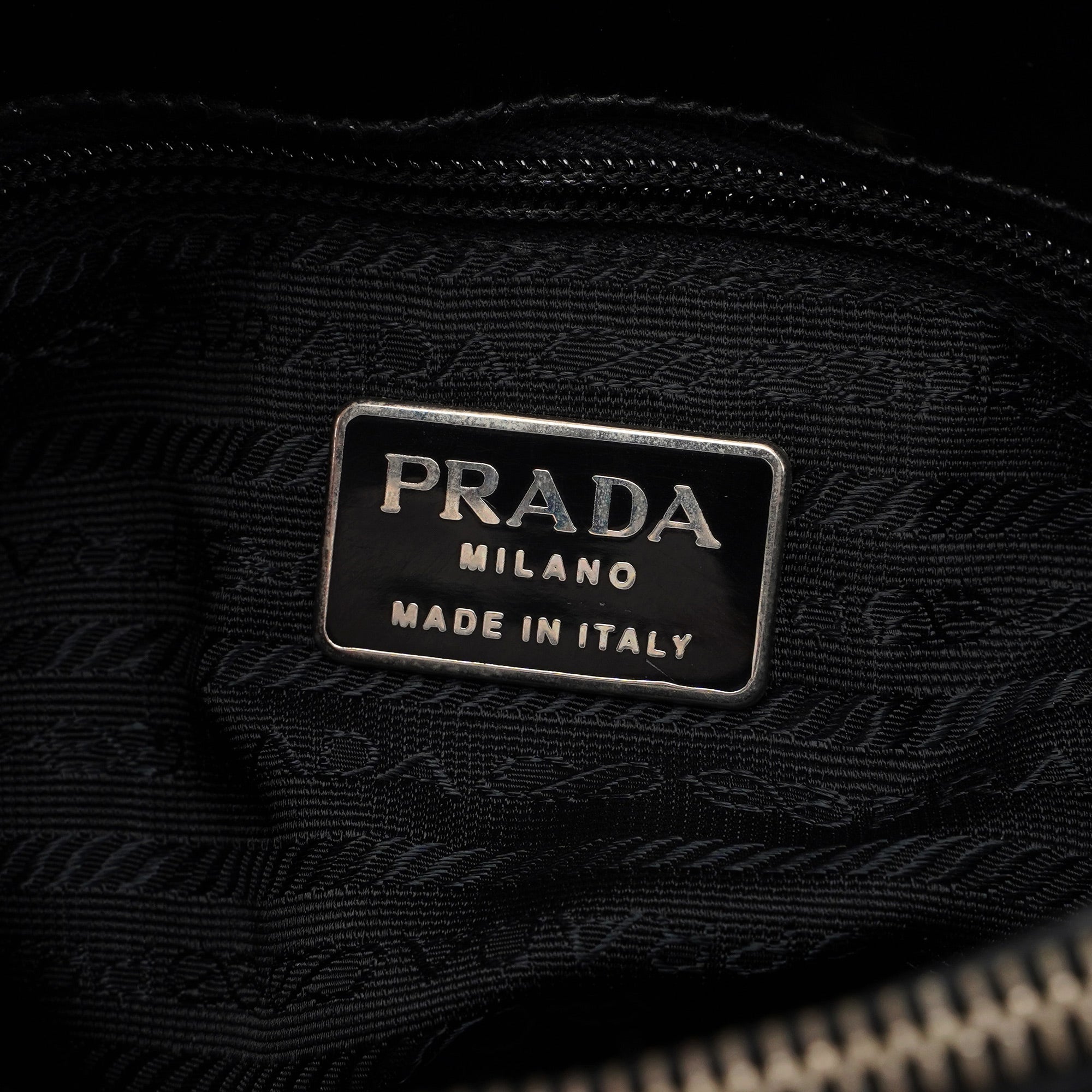 1995 Black Spazzolato Tote Bag