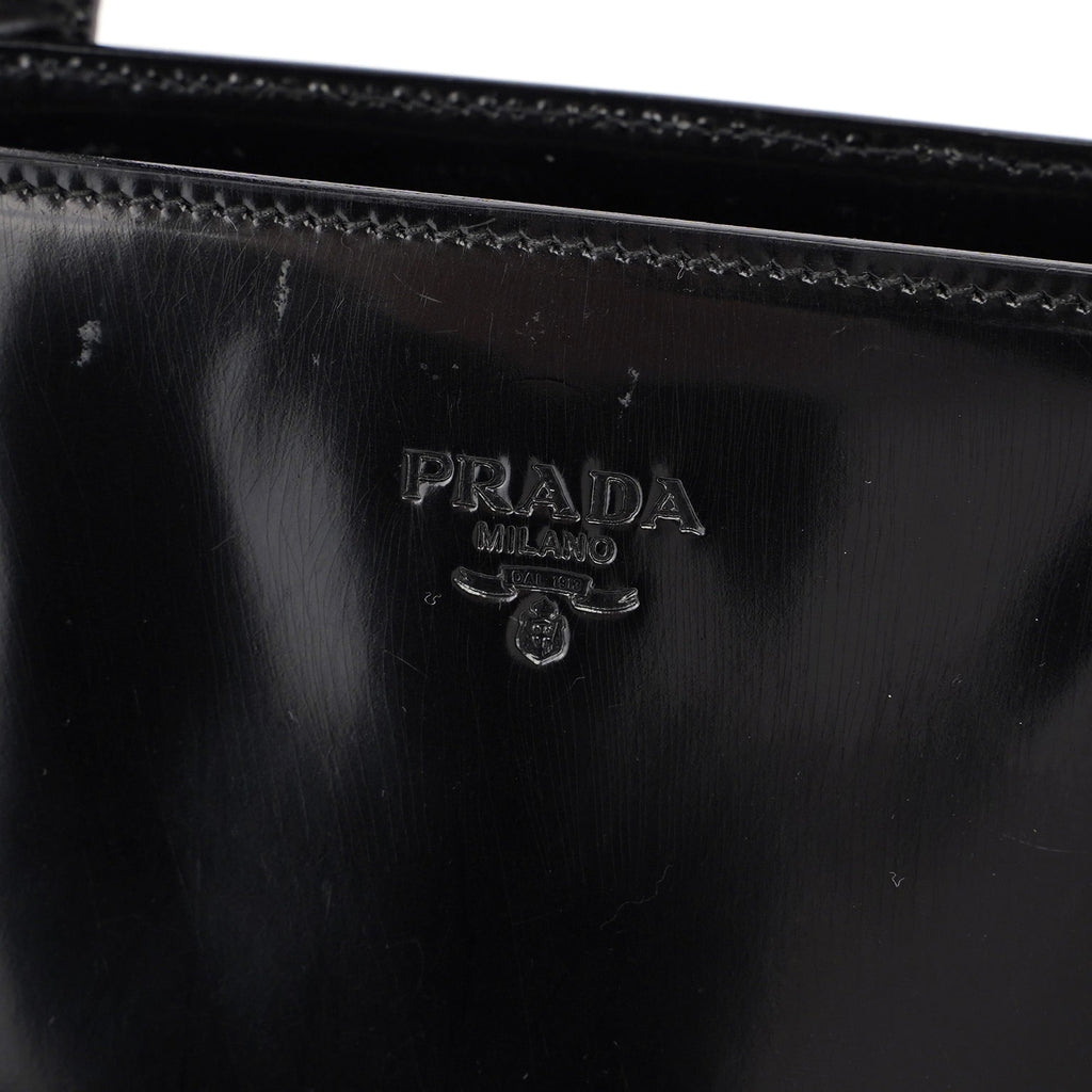 1995 Black Spazzolato Tote Bag