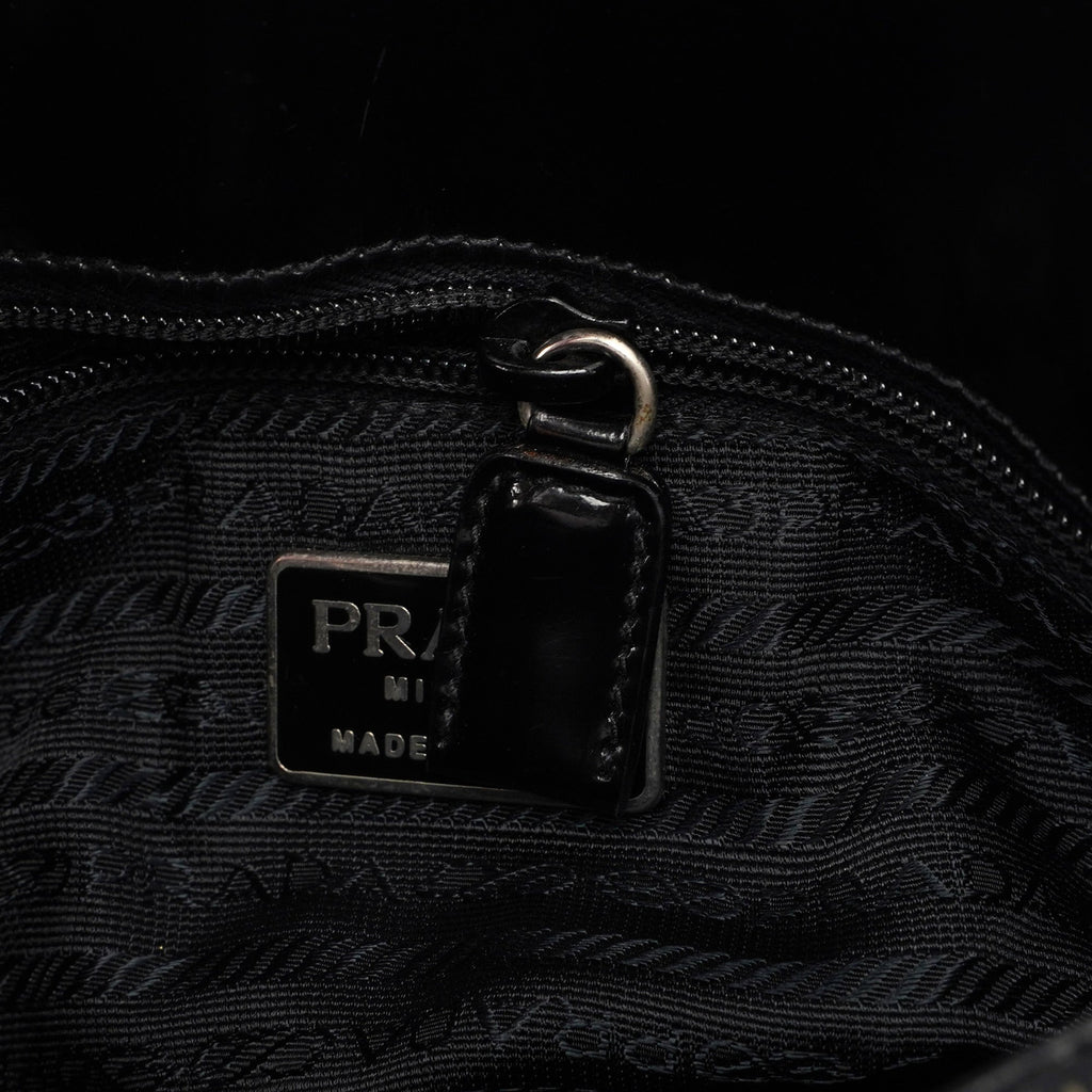 1995 Black Spazzolato Tote Bag