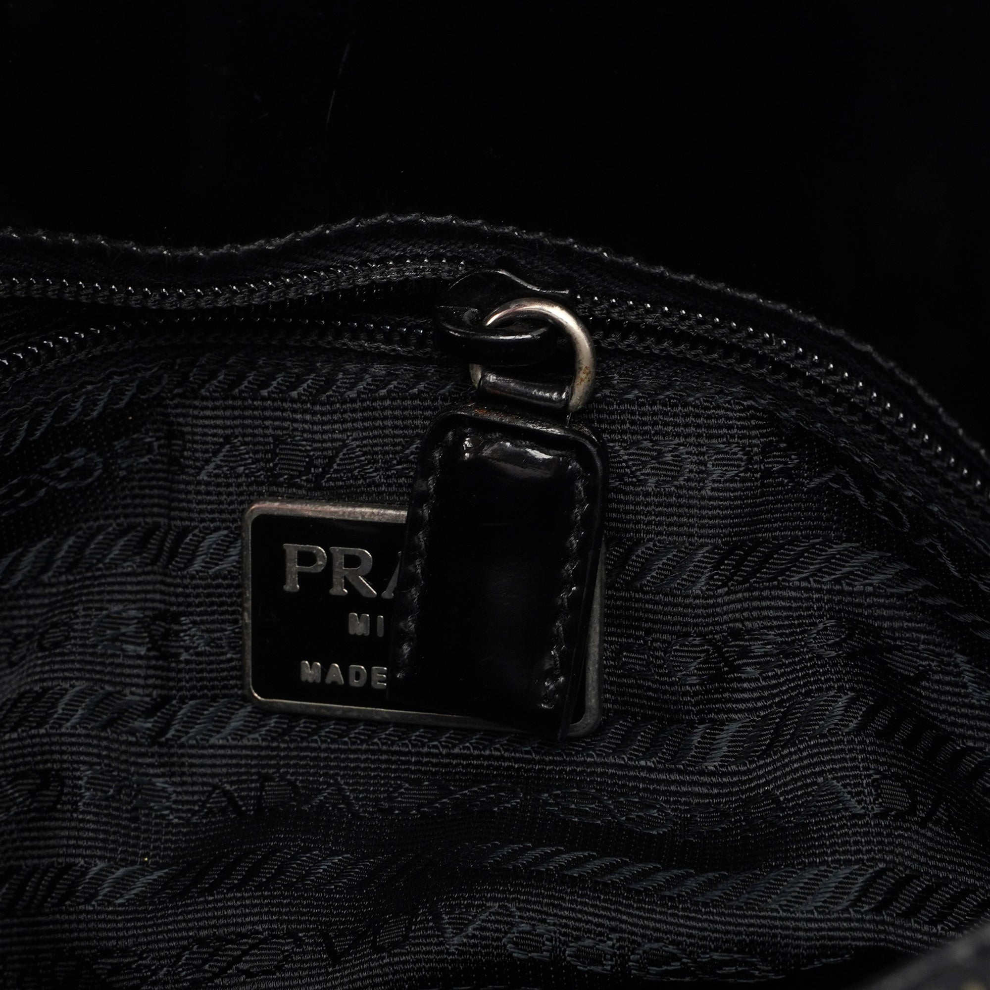 1995 Black Spazzolato Tote Bag