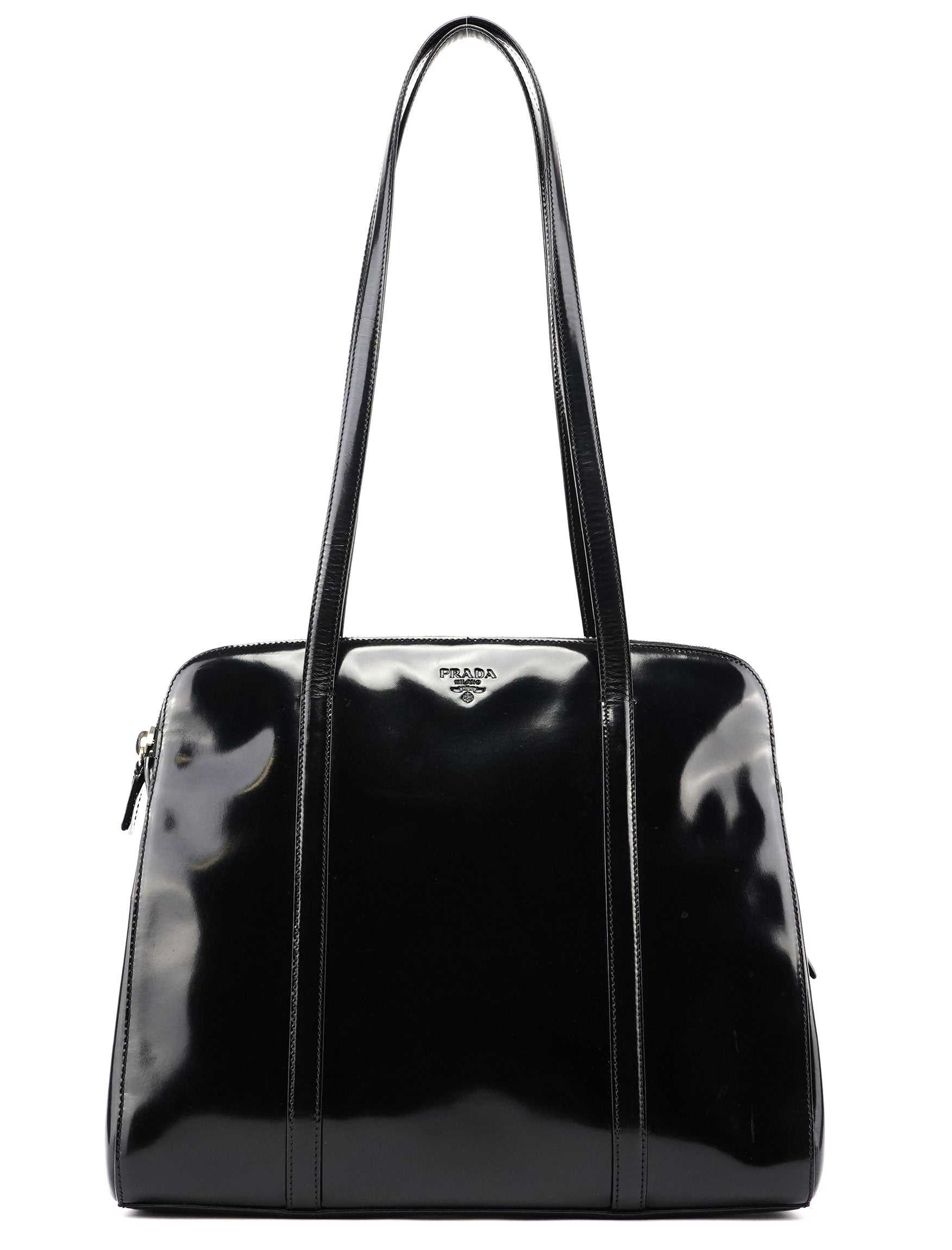 1995 Black Spazzolato Tote Bag