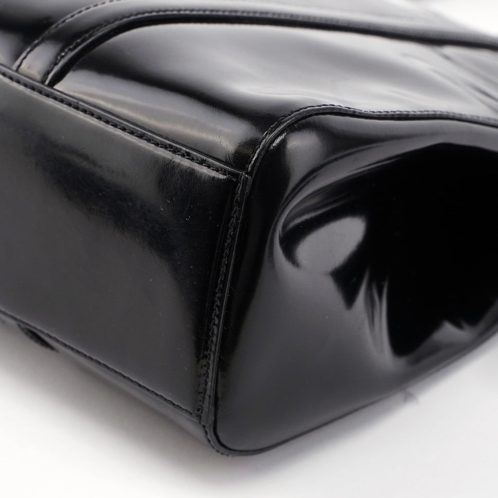 1995 Black Spazzolato Tote Bag