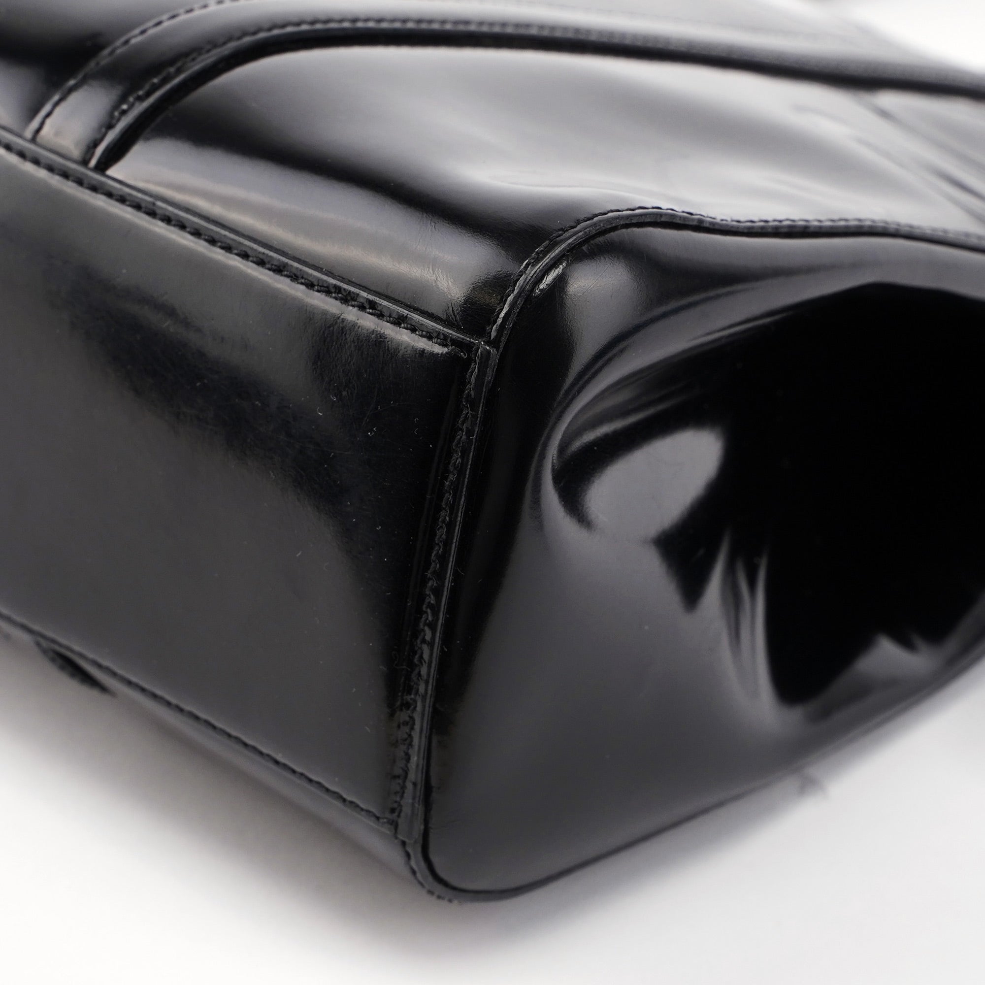 1995 Black Spazzolato Tote Bag