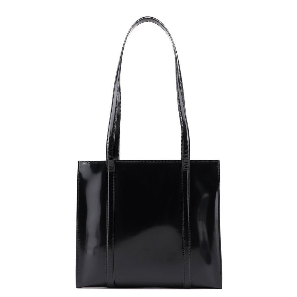 1995 Black Spazzolato Tote Bag