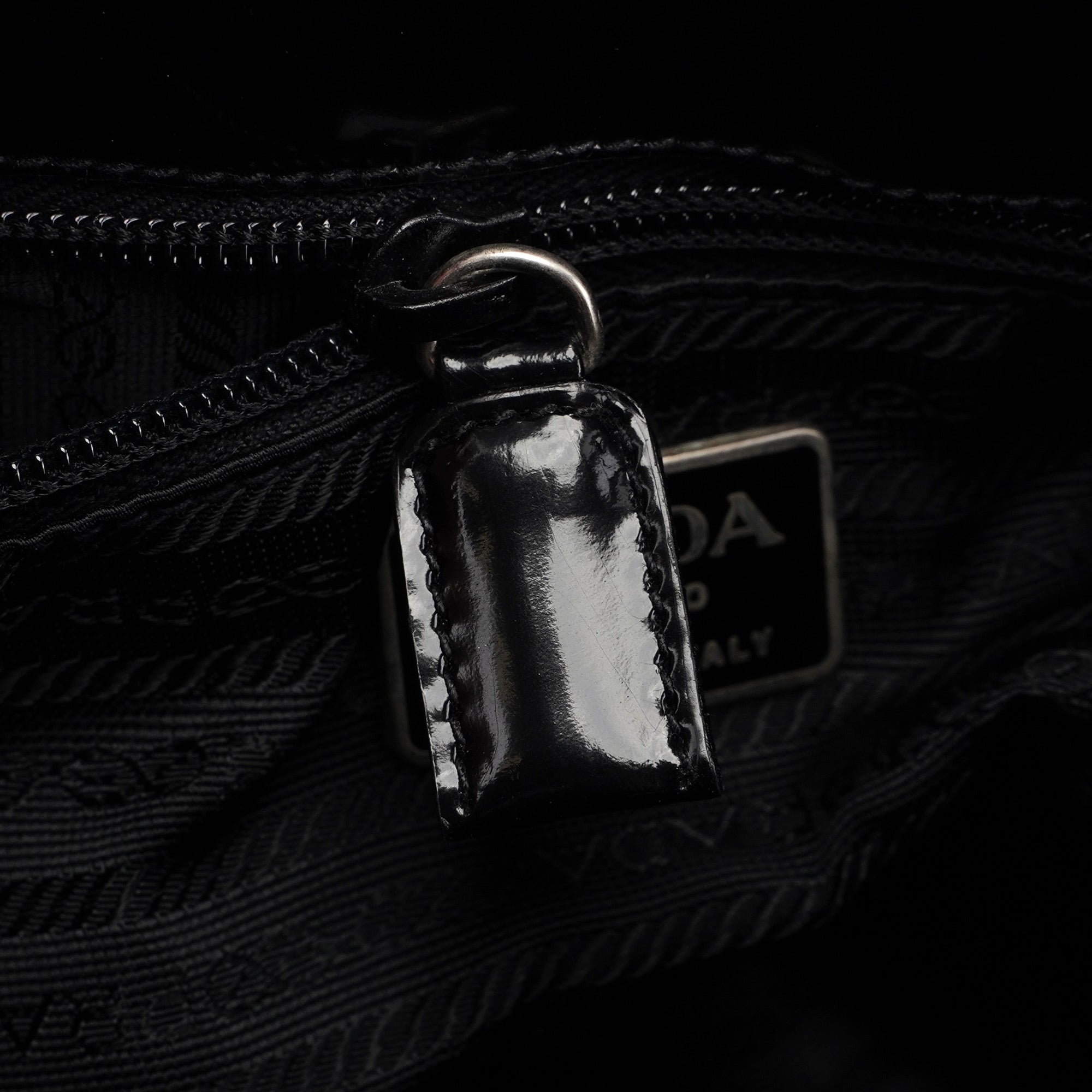 1995 Black Spazzolato Tote Bag
