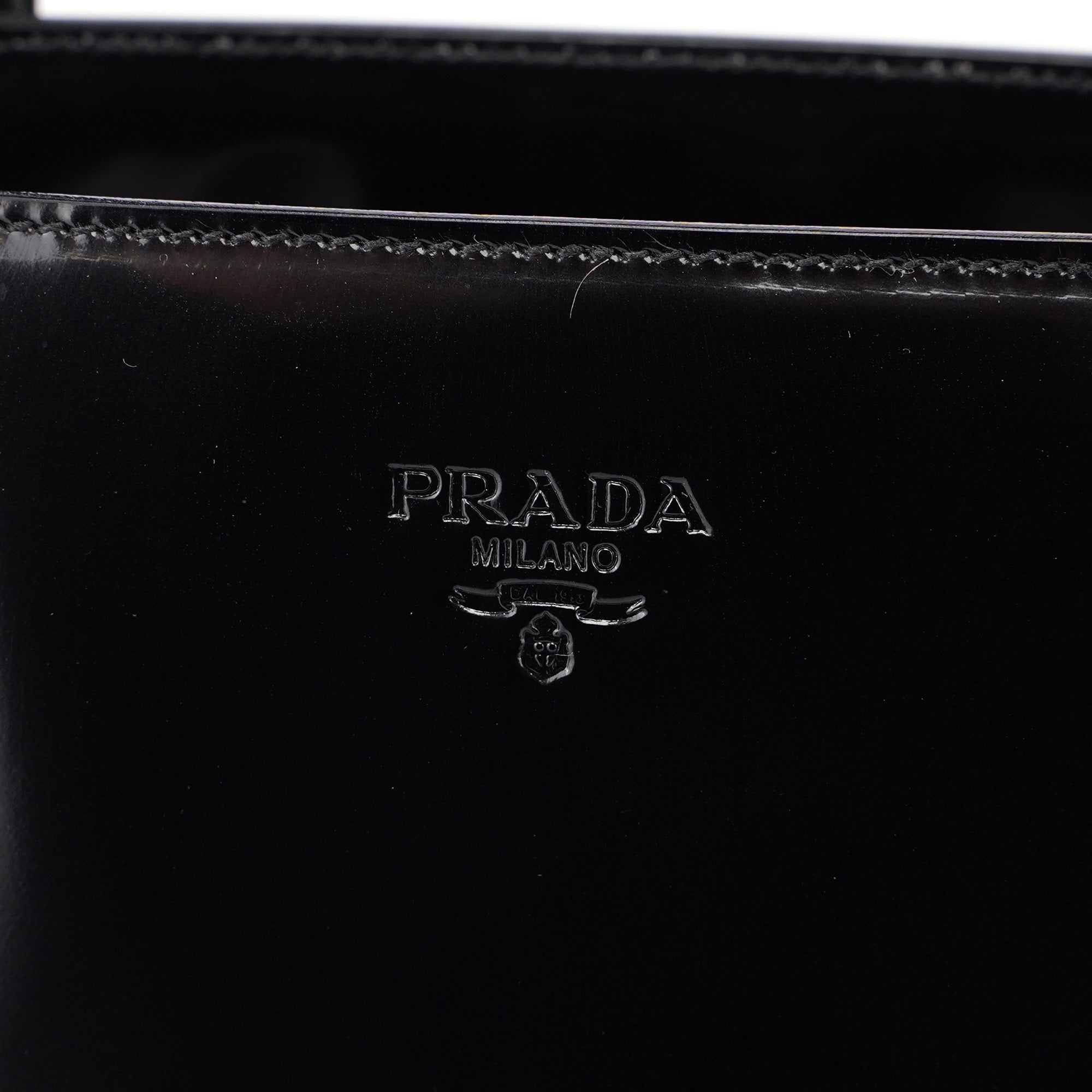 1995 Black Spazzolato Tote Bag