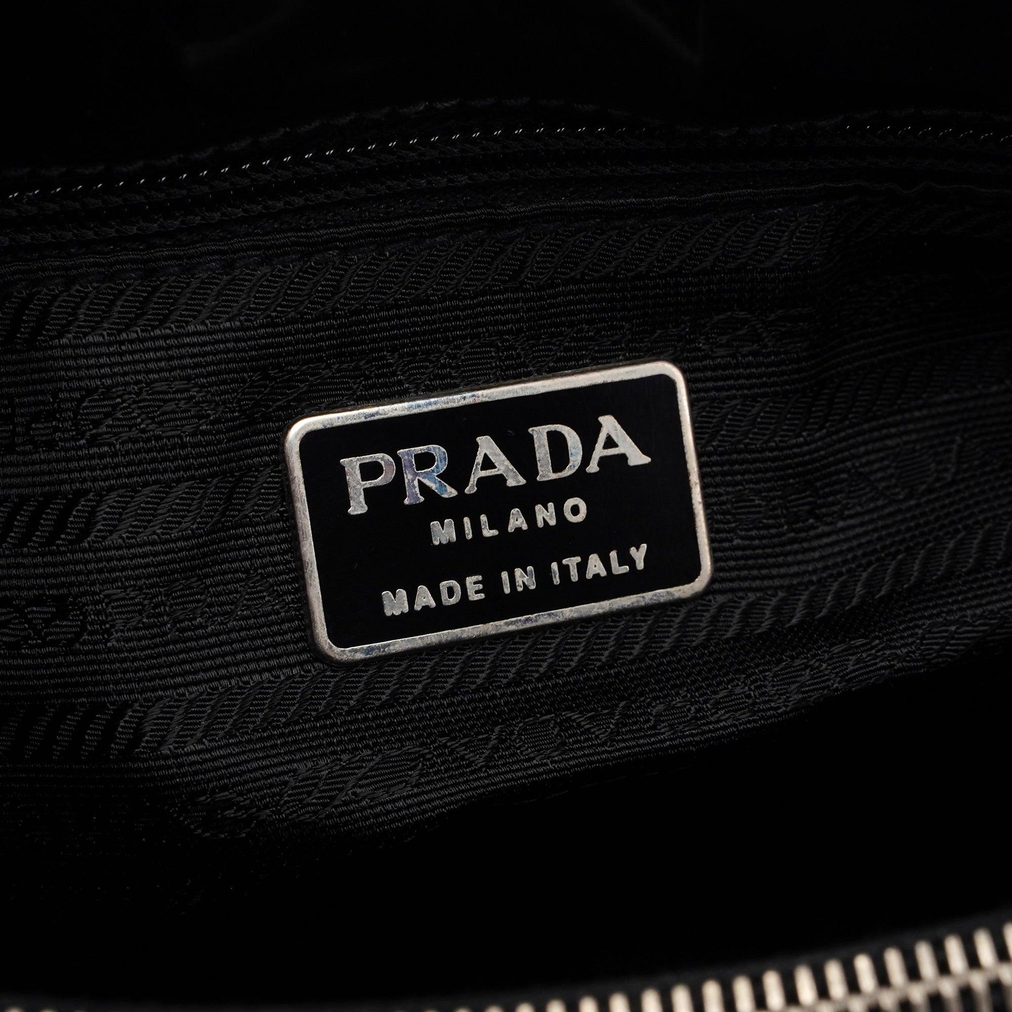1995 Black Spazzolato Tote Bag