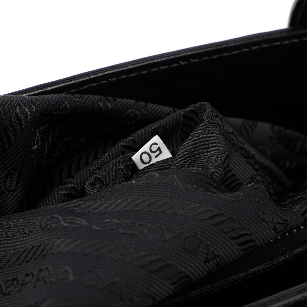 1995 Black Spazzolato Tote Bag