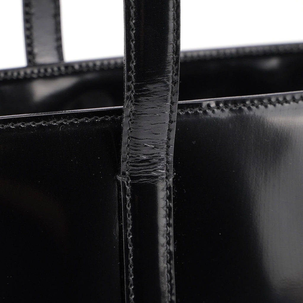 1995 Black Spazzolato Tote Bag
