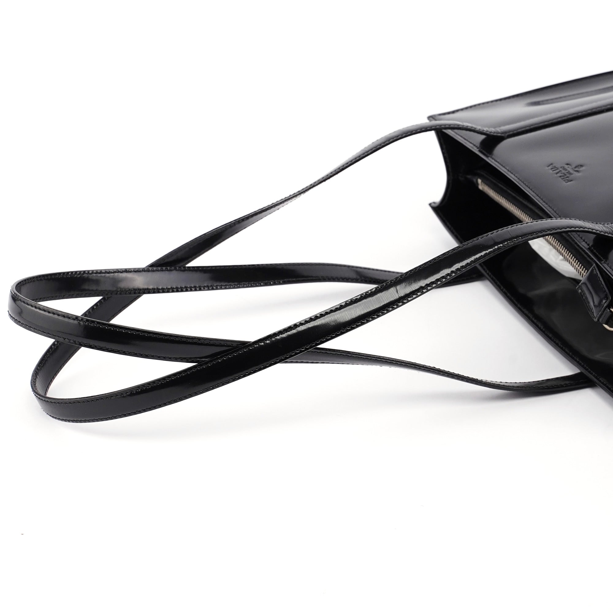 1995 Black Spazzolato Tote Bag