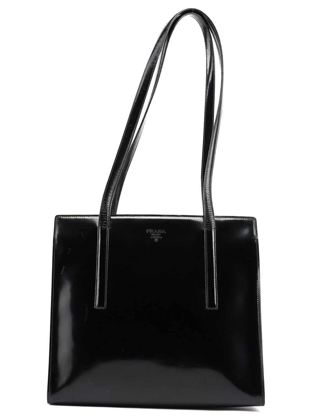 1995 Black Spazzolato Tote Bag