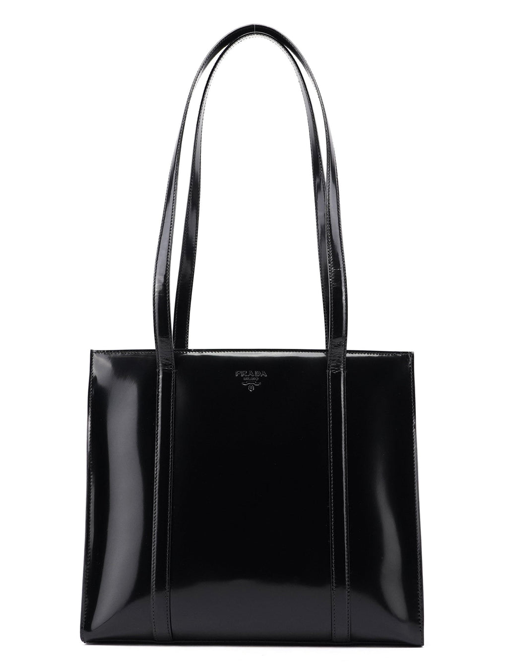 1995 Black Spazzolato Tote Bag