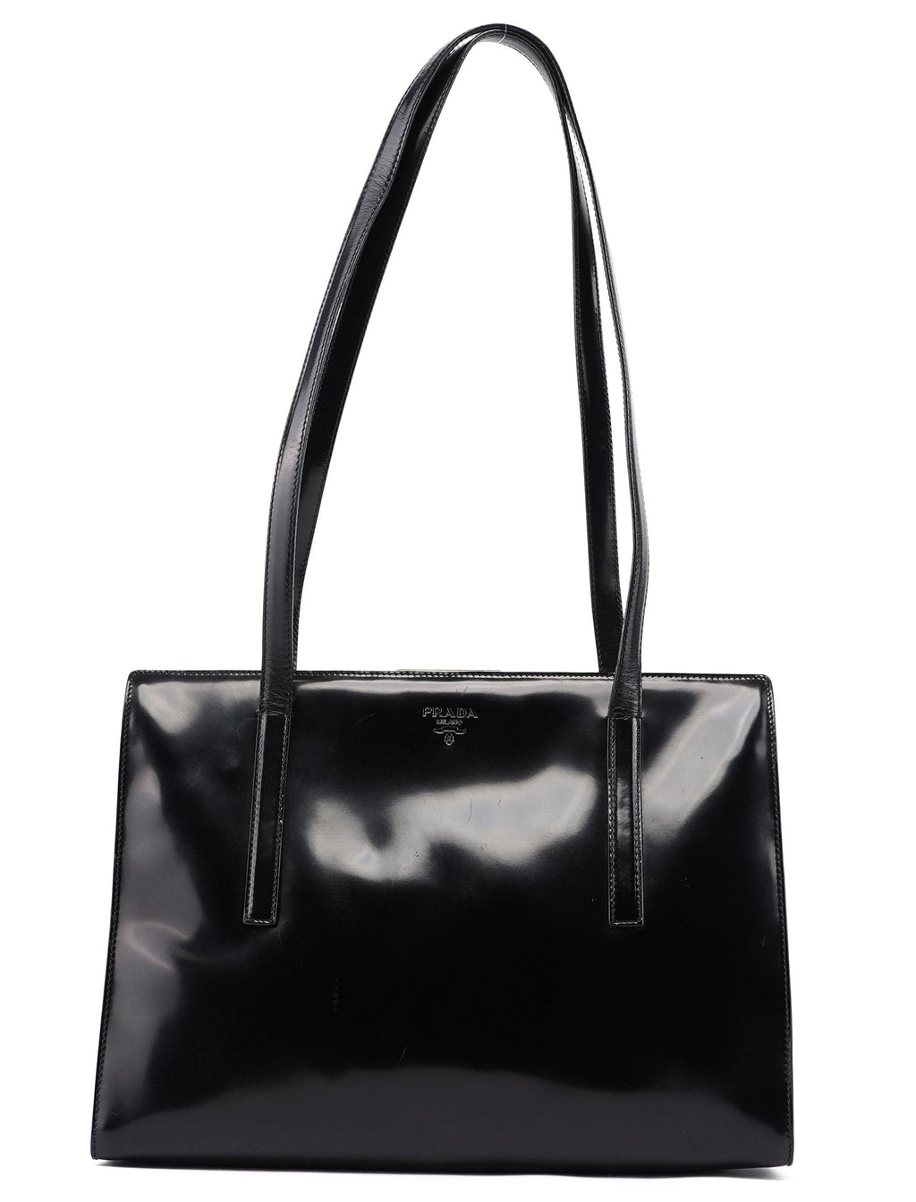 1995 Black Spazzolato Tote Bag