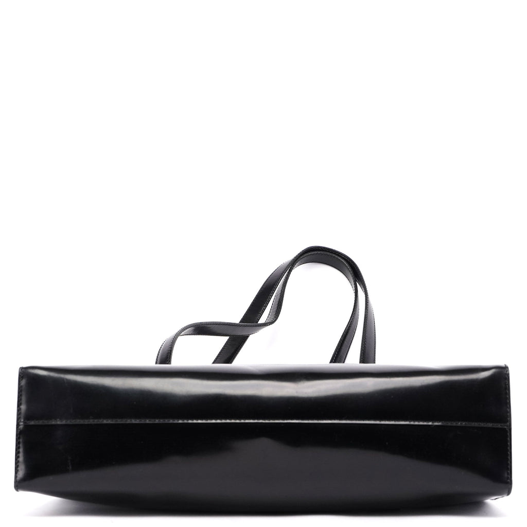 1995 Black Spazzolato Tote Bag