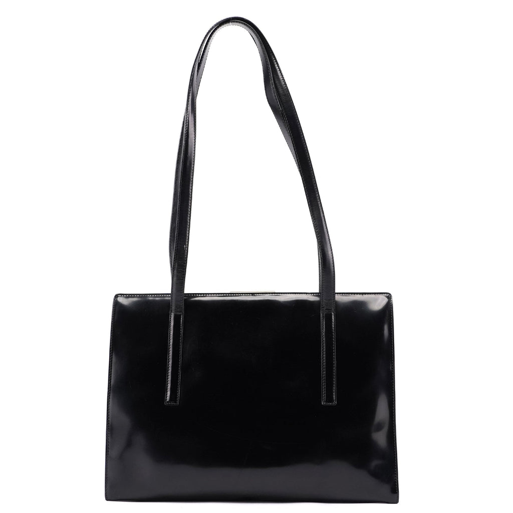 1995 Black Spazzolato Tote Bag