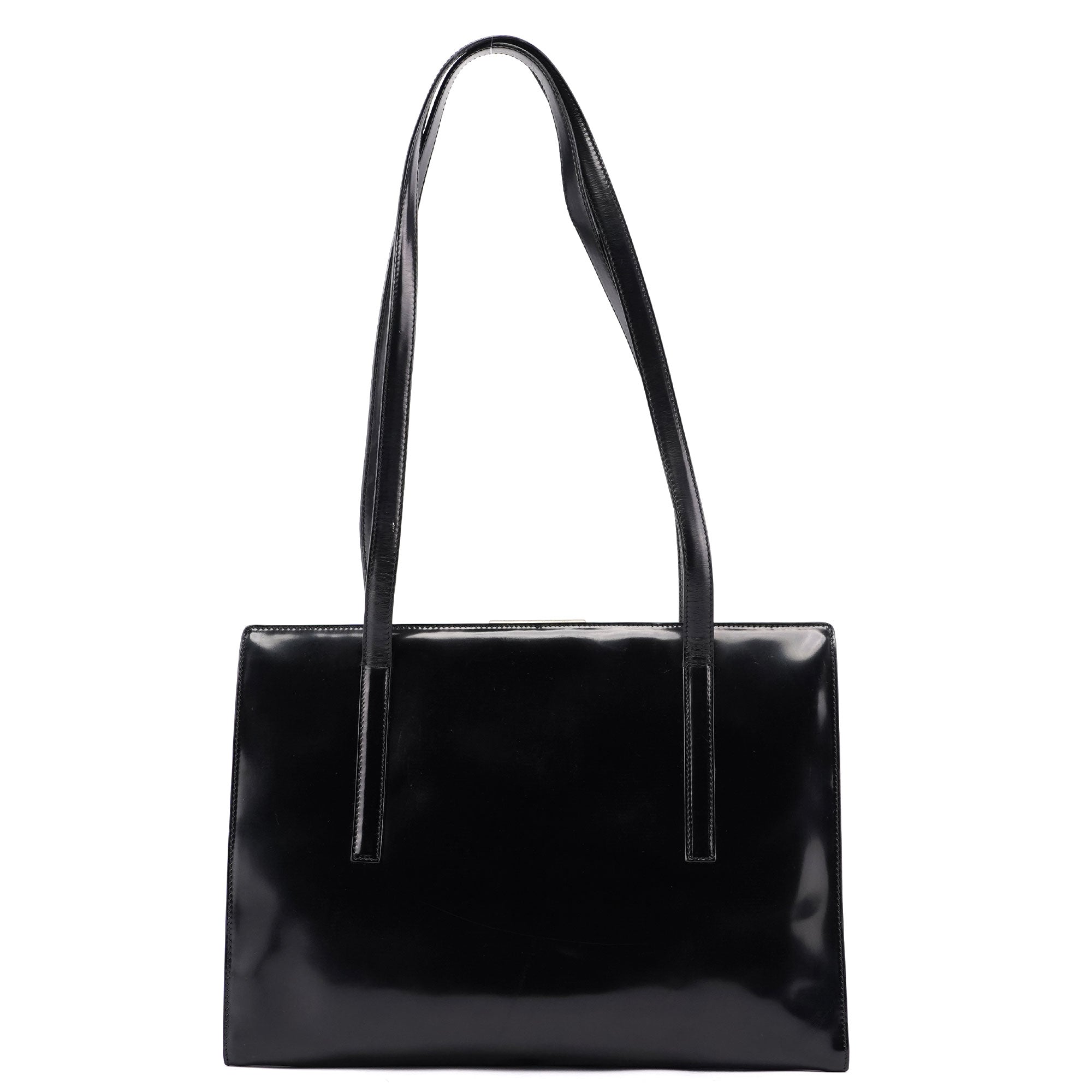 1995 Black Spazzolato Tote Bag