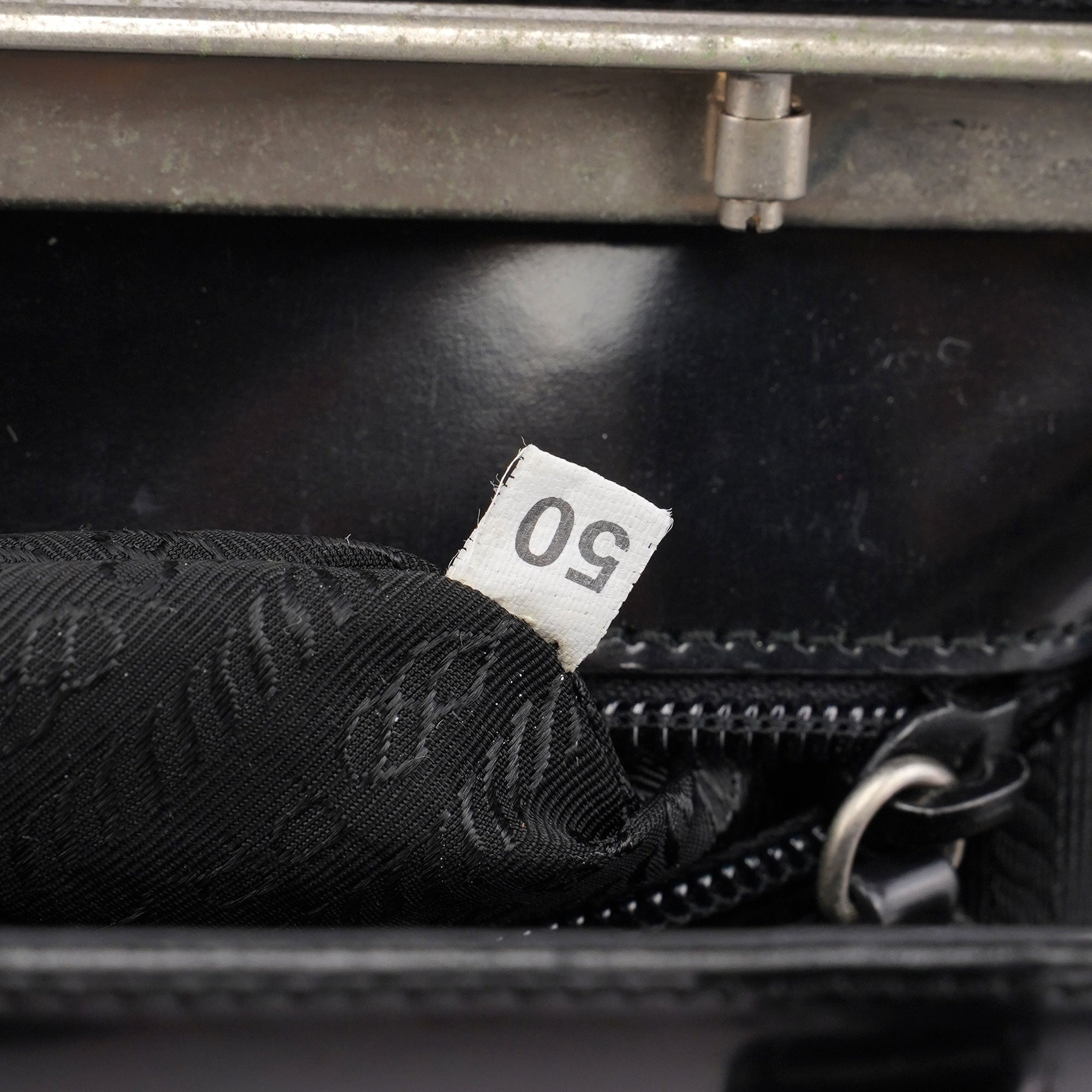 1995 Black Spazzolato Tote Bag