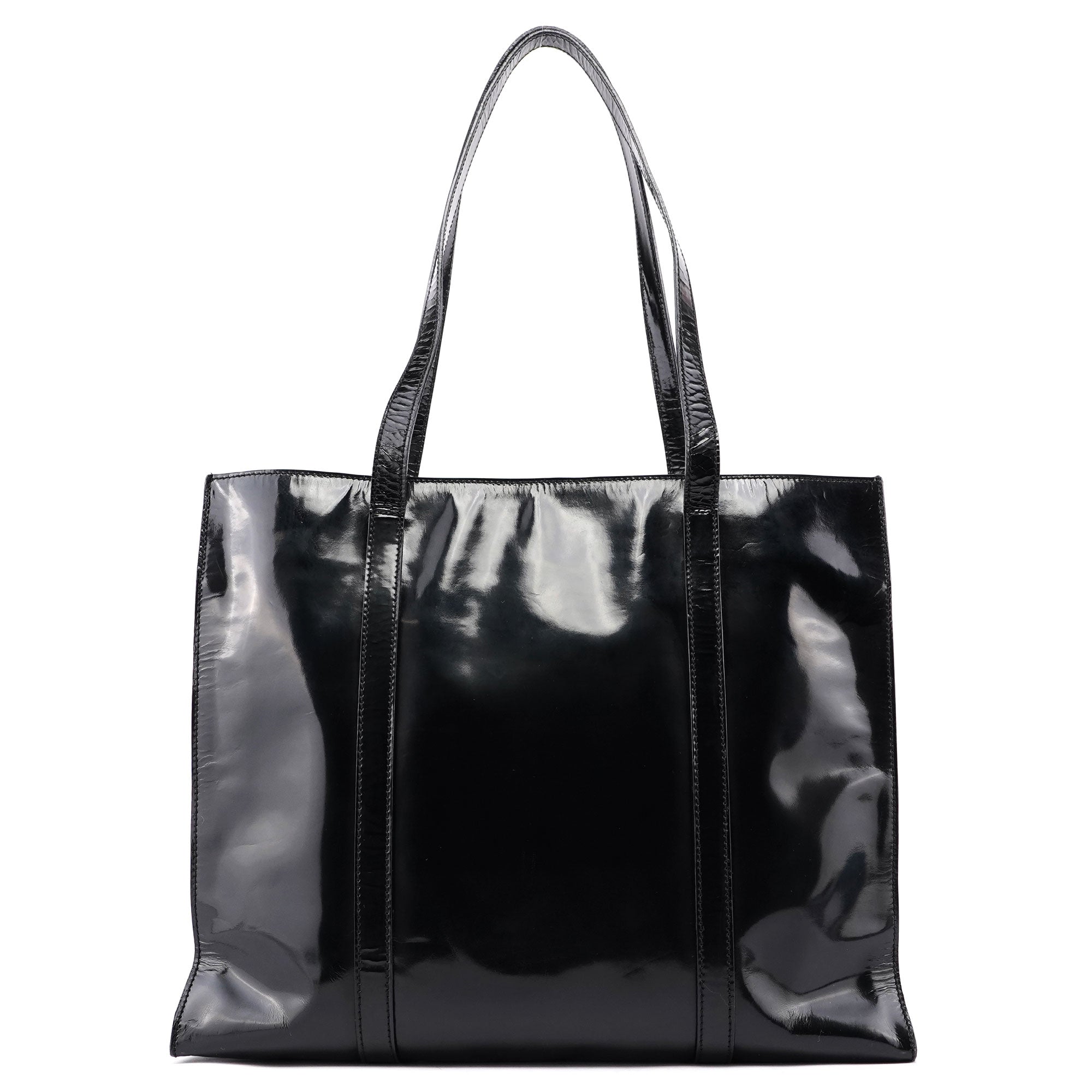 1995 Black Spazzolato Tote Bag