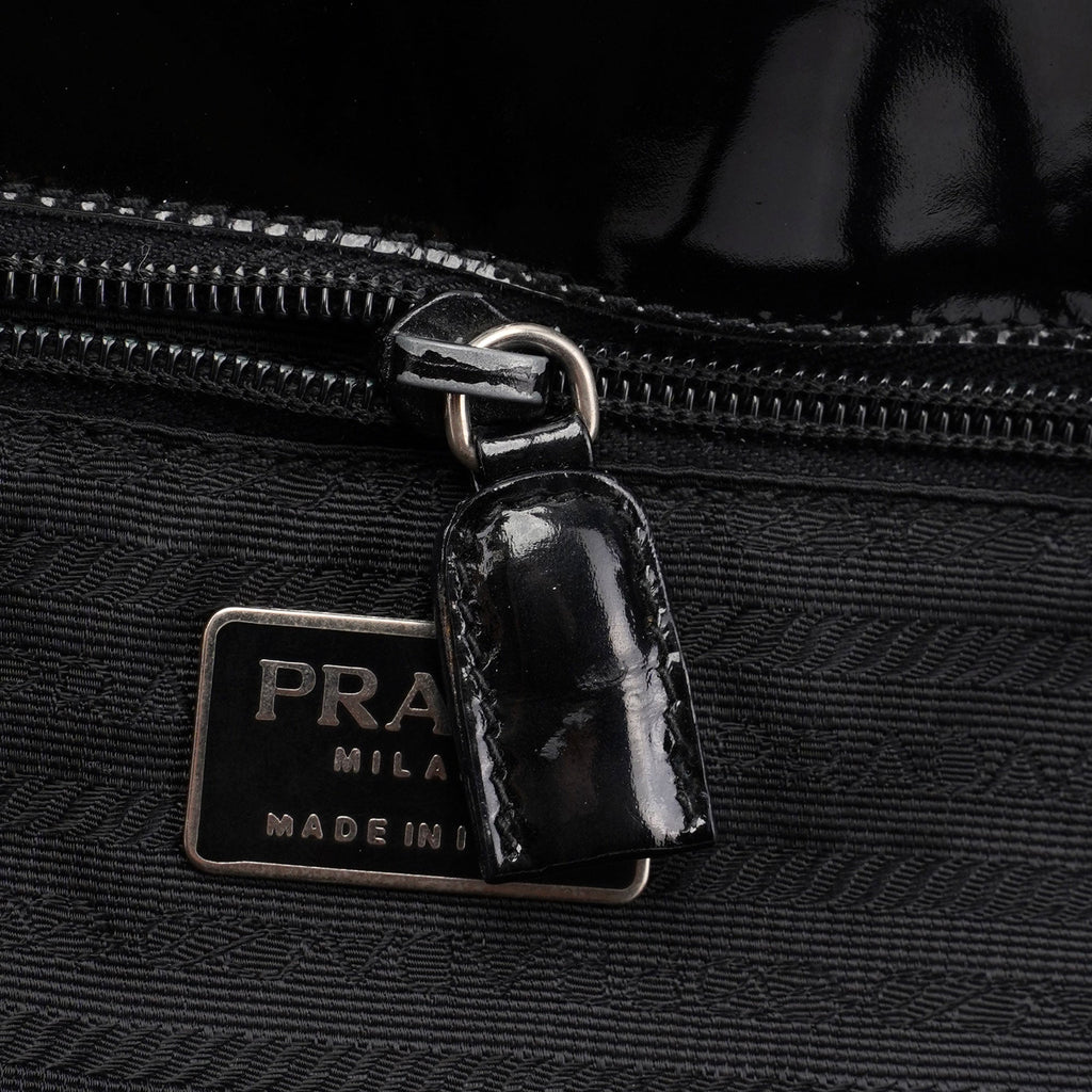 1995 Black Spazzolato Tote Bag
