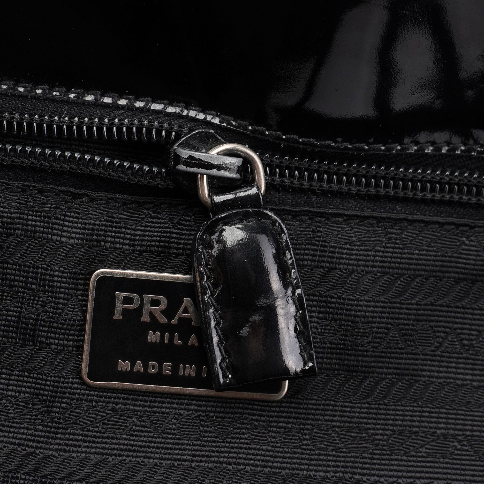 1995 Black Spazzolato Tote Bag