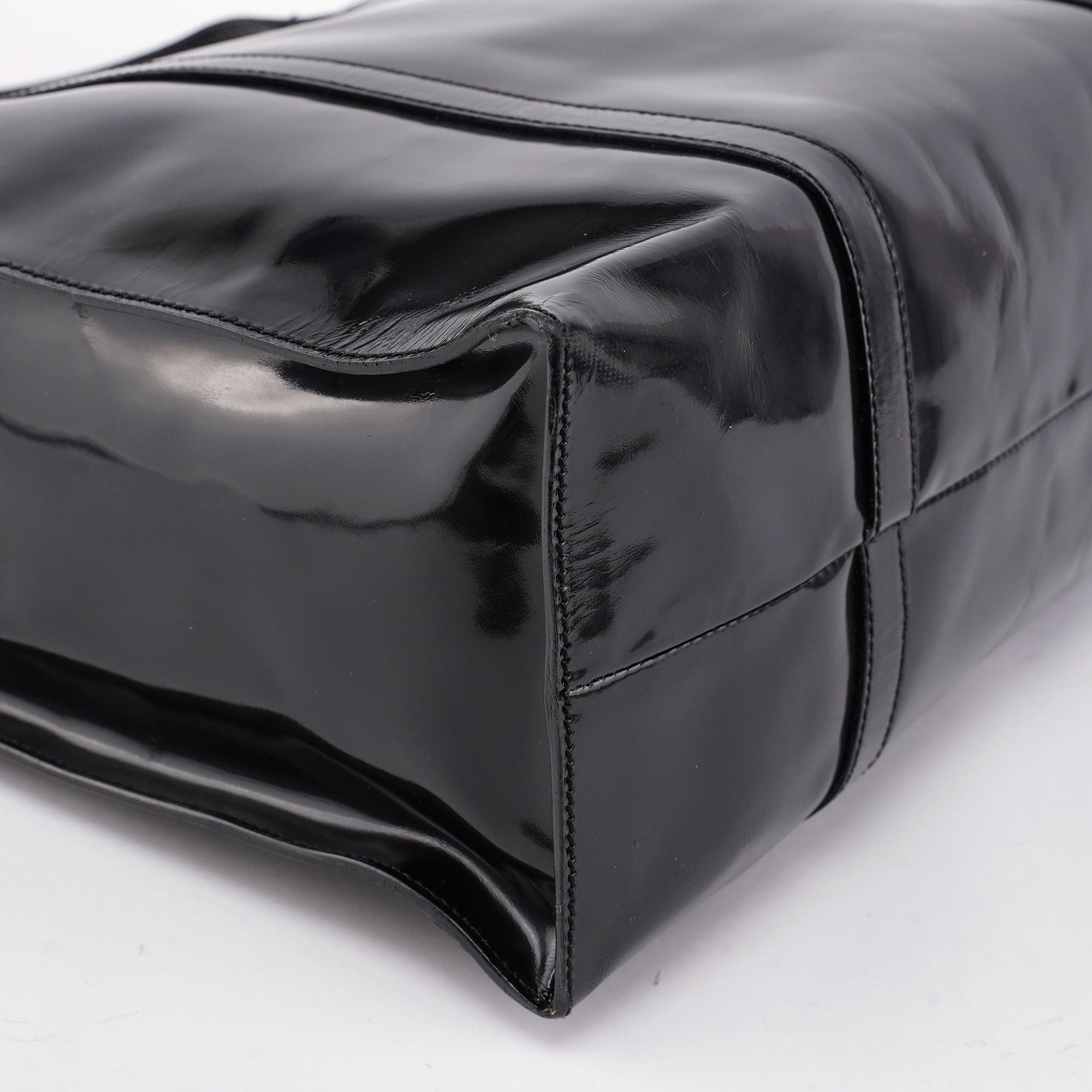 1995 Black Spazzolato Tote Bag