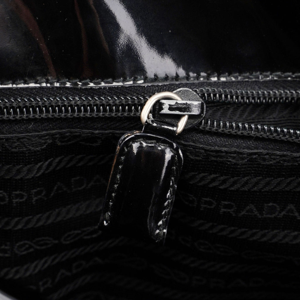 1995 Black Spazzolato Tote Bag
