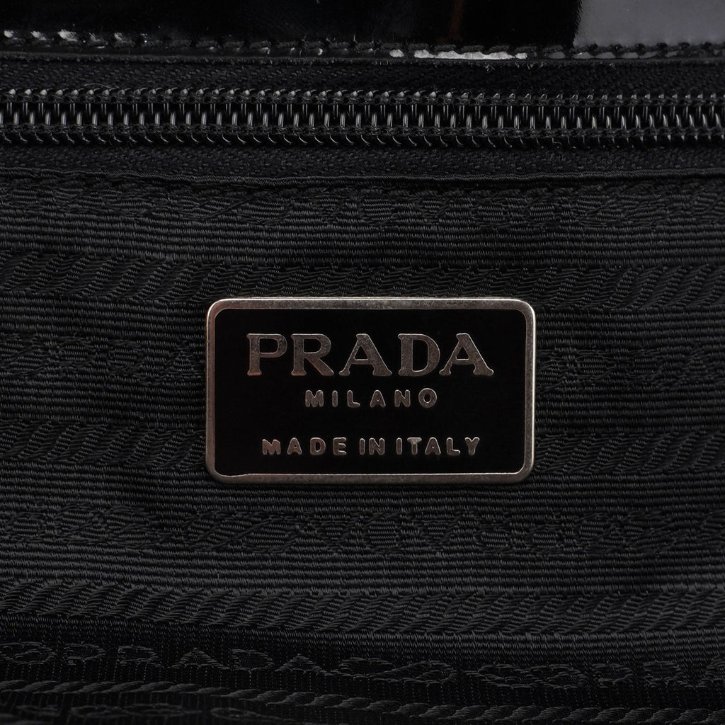 1995 Black Spazzolato Tote Bag