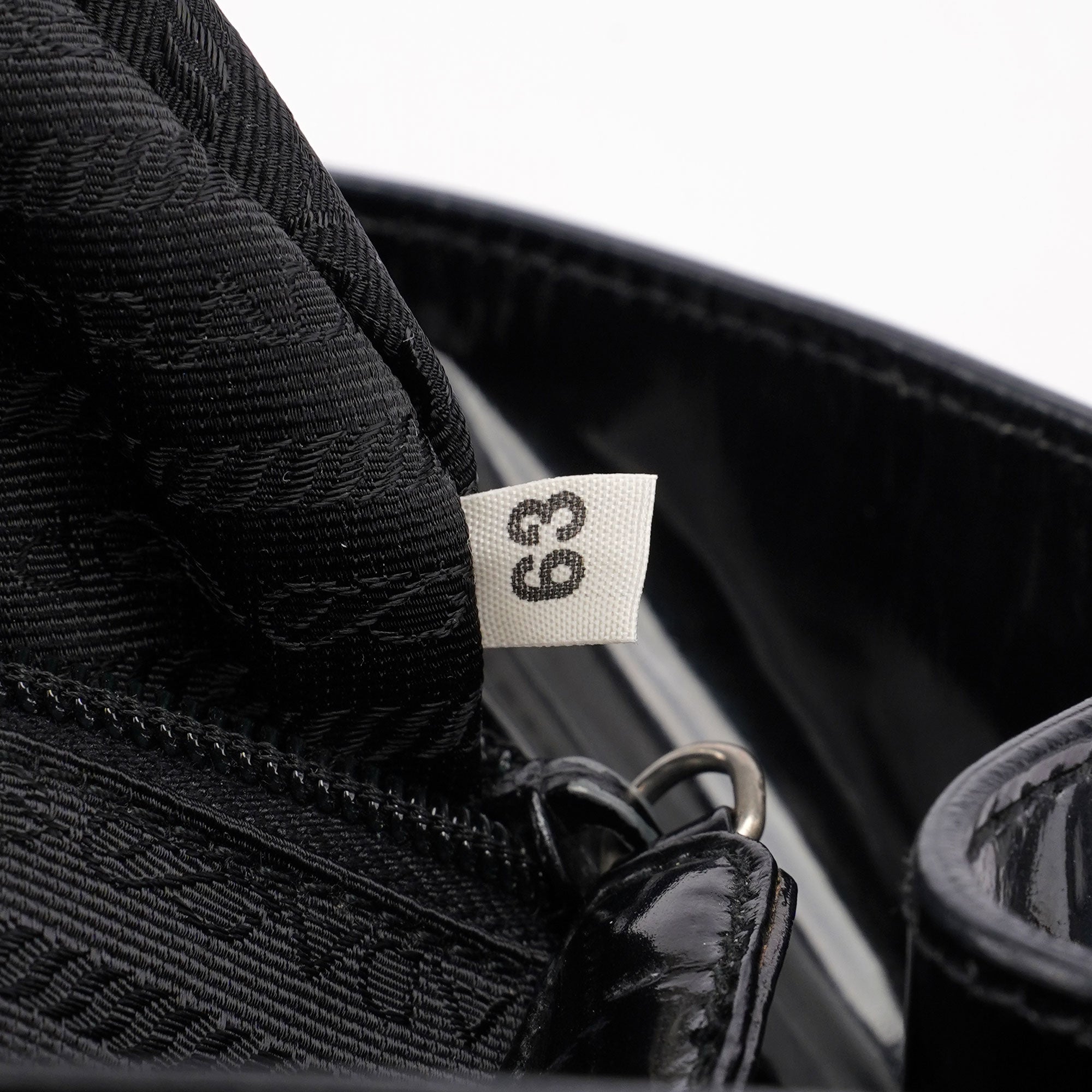 1995 Black Spazzolato Tote Bag