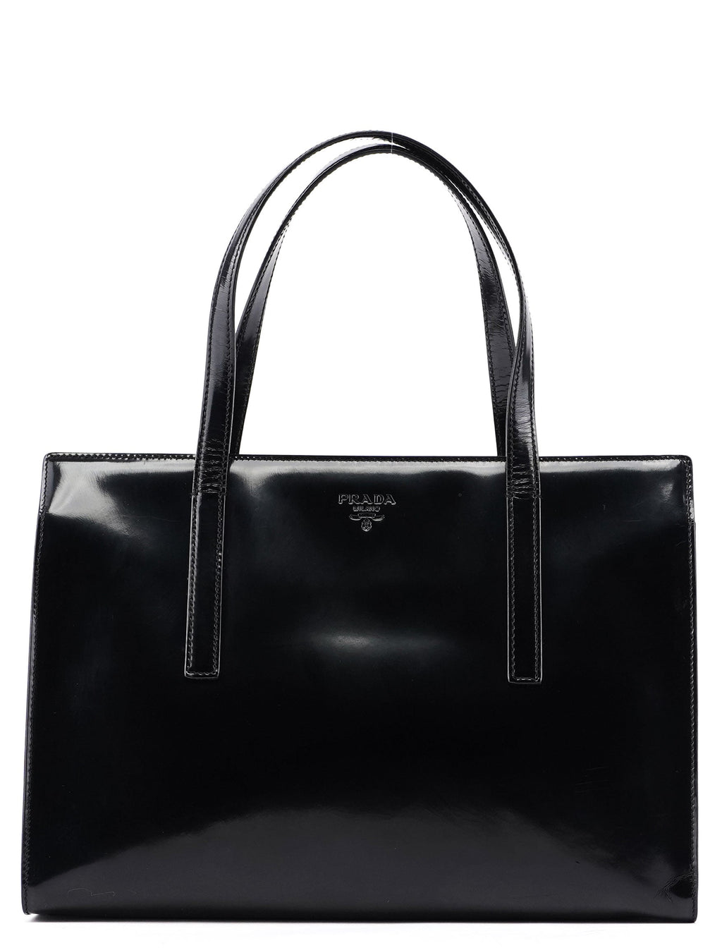 1995 Black Spazzolato Tote Bag