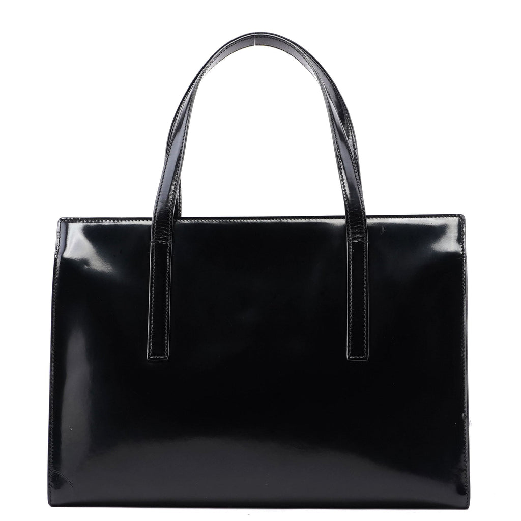 1995 Black Spazzolato Tote Bag
