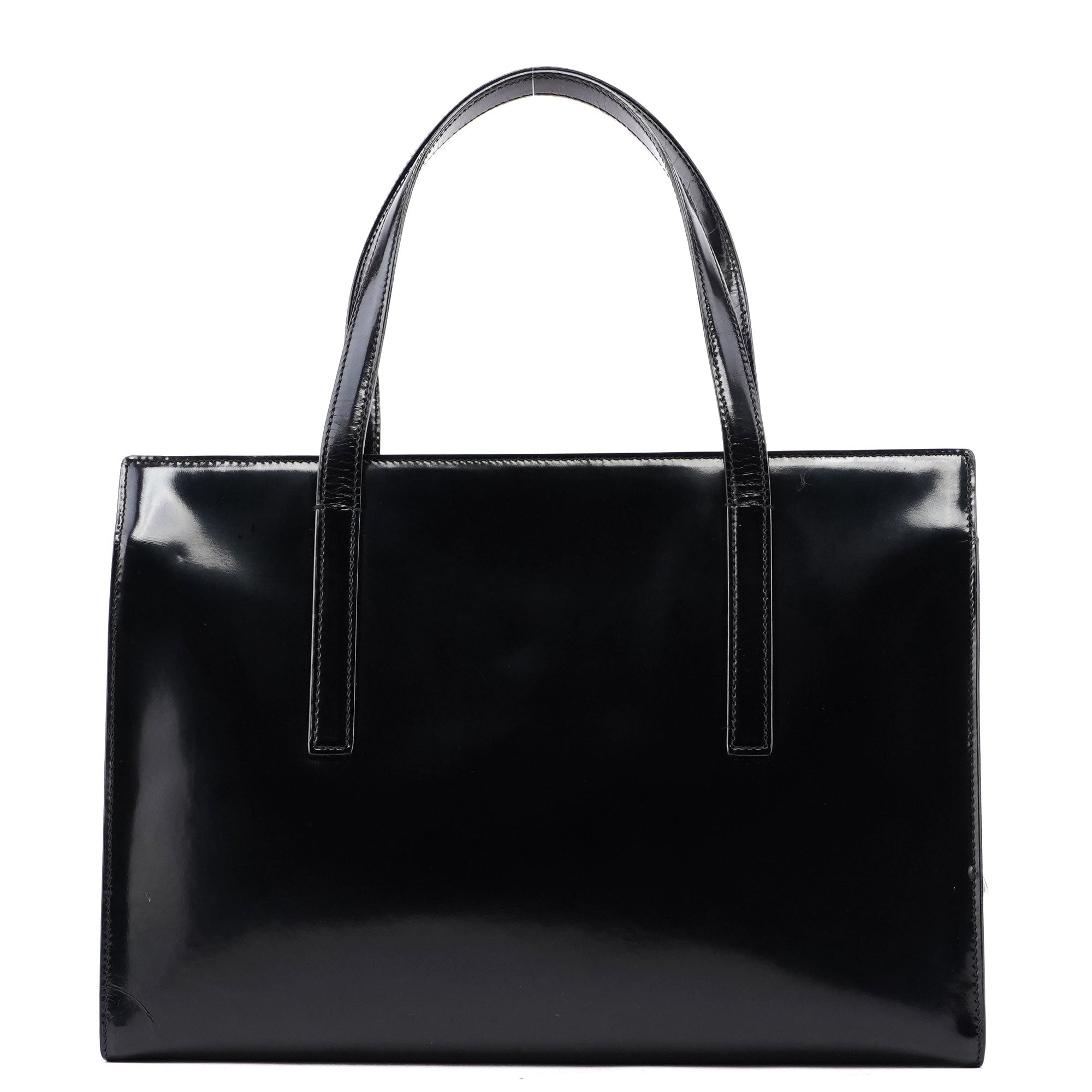 1995 Black Spazzolato Tote Bag