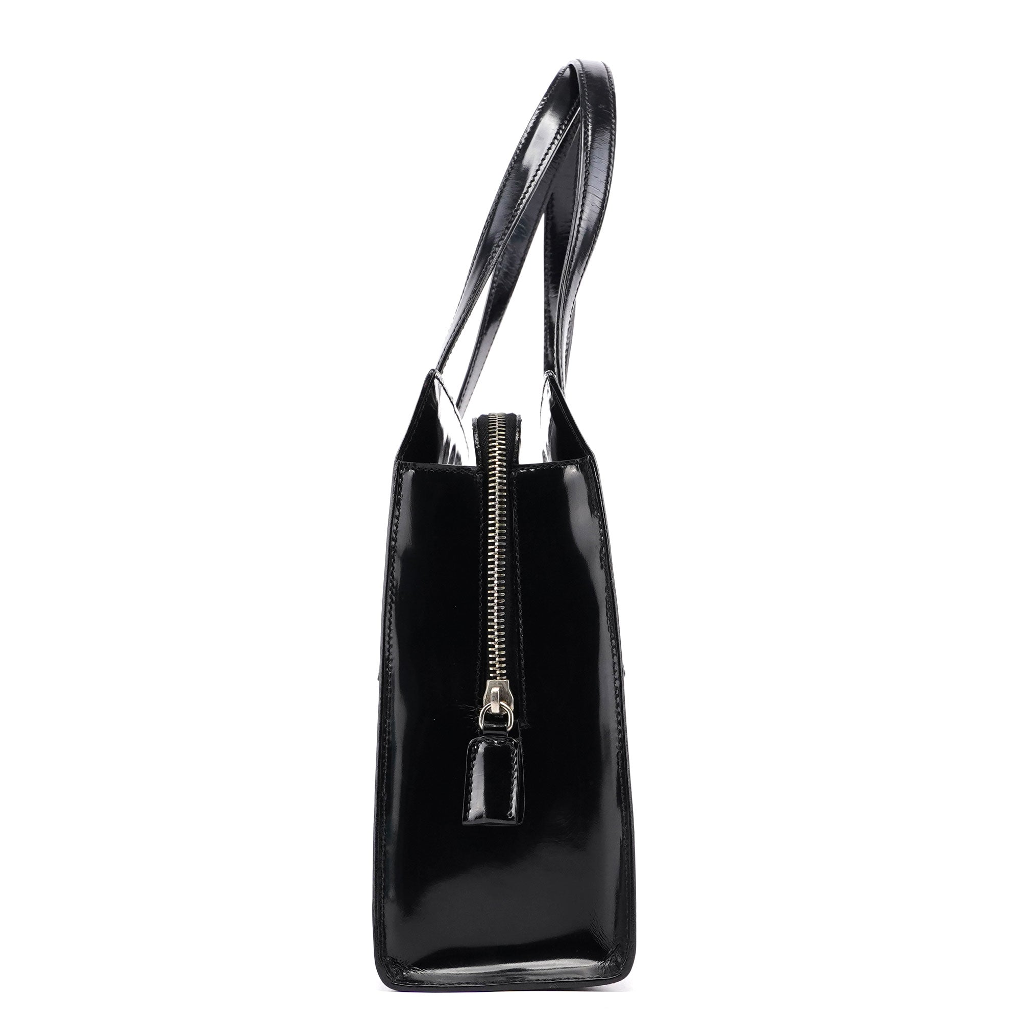 1995 Black Spazzolato Tote Bag