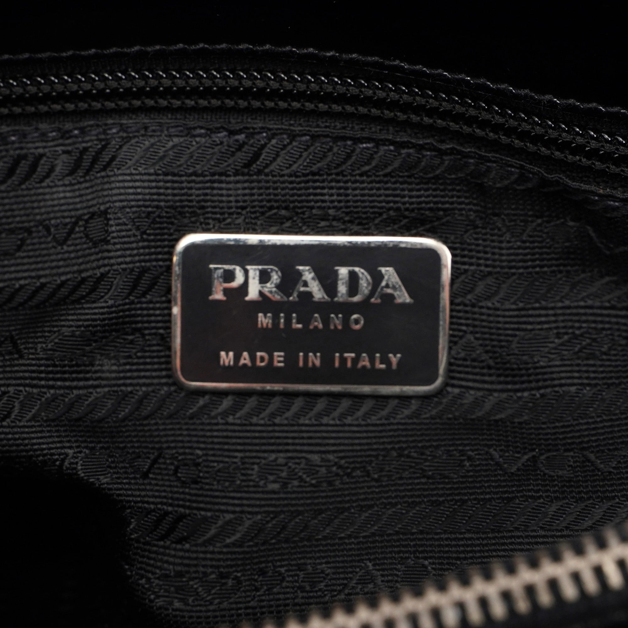 1995 Black Spazzolato Tote Bag