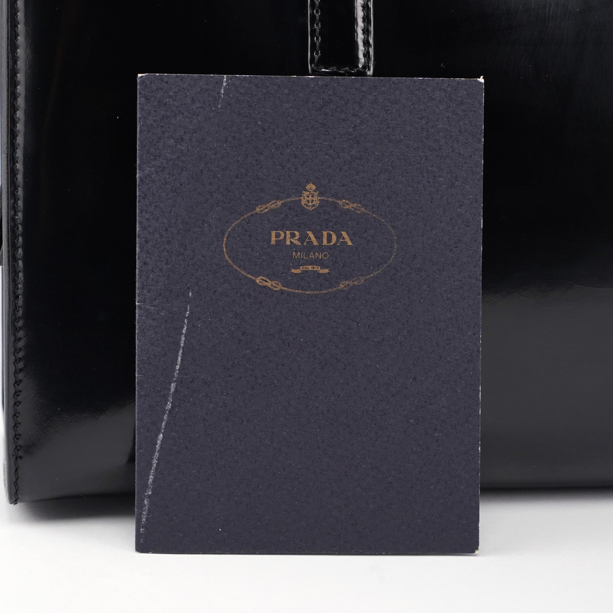 1995 Black Spazzolato Tote Bag