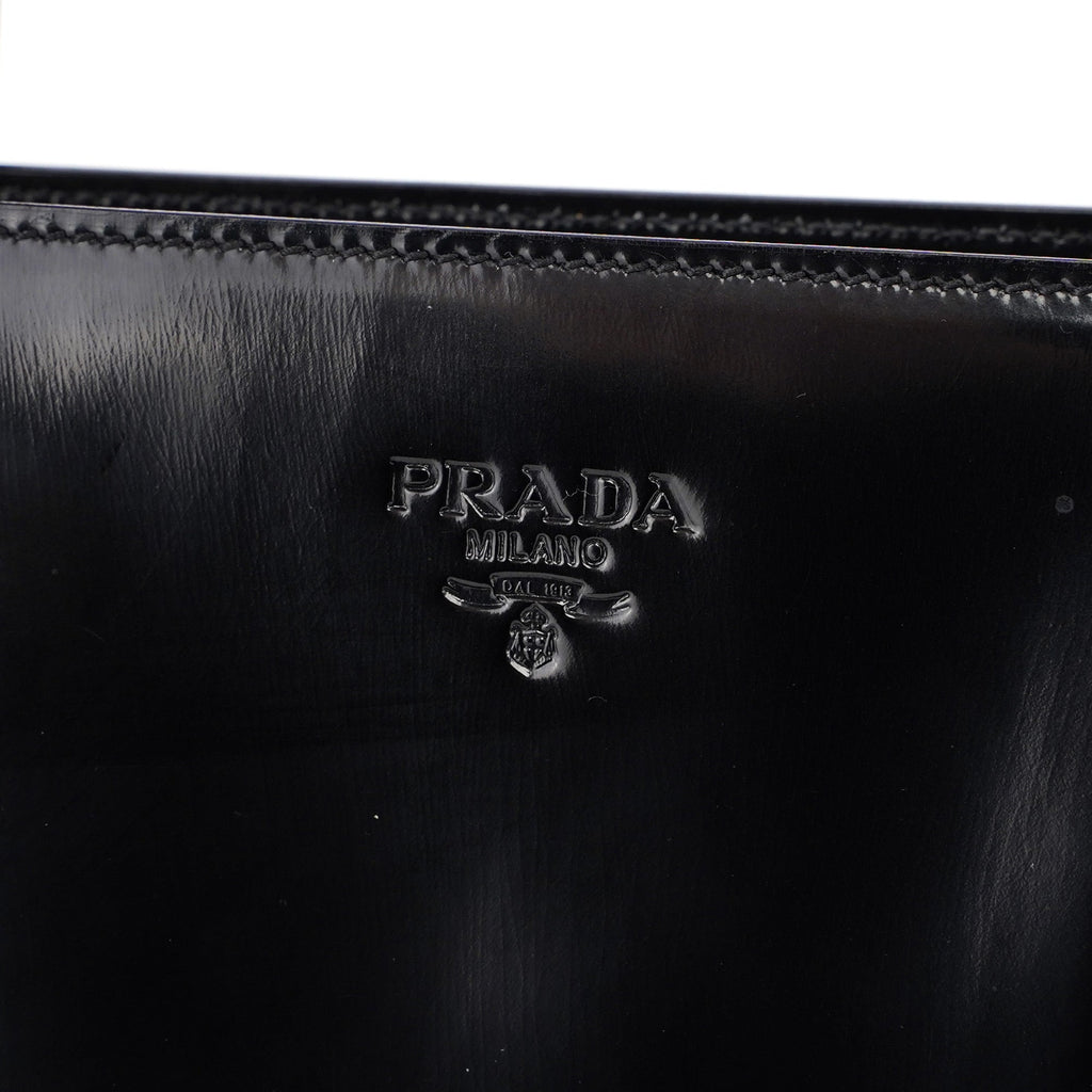 1995 Black Spazzolato Tote Bag